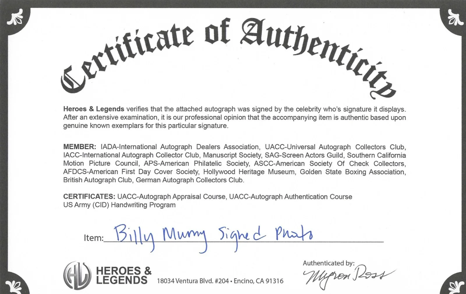 Billy Mumy — Billy Mumy LOST IN SPACE Signed 8x10 ... also Babylon 5 with COA, image 3
