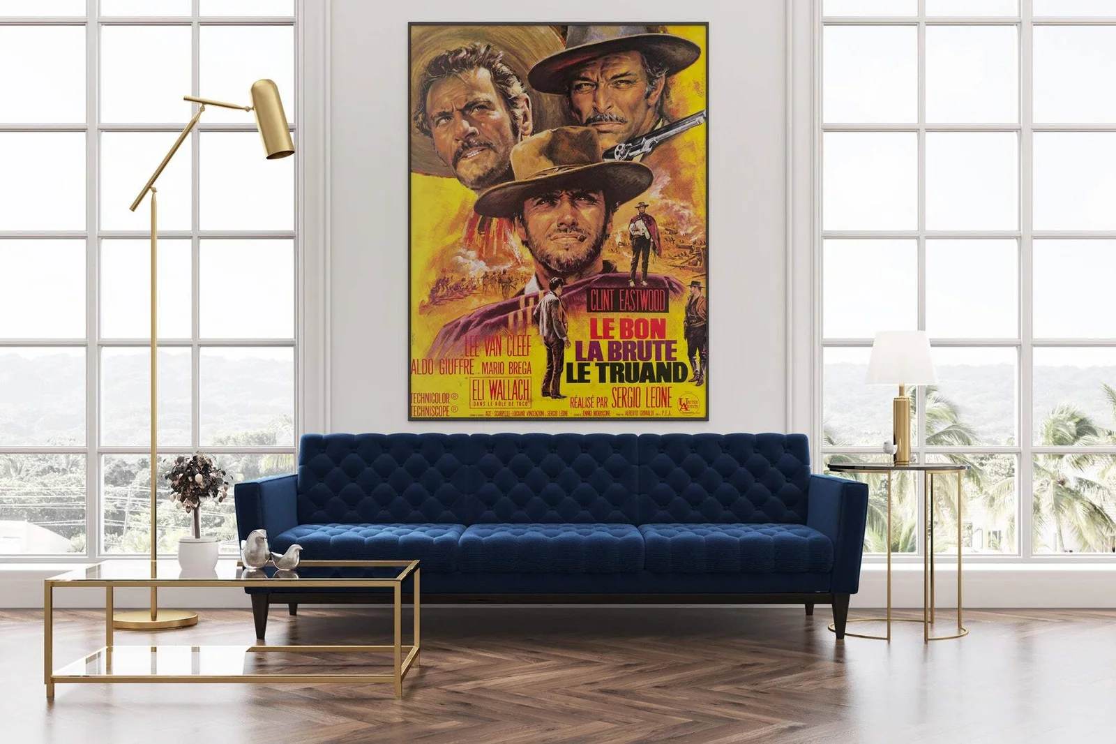 The Good The Bad The Ugly 1968 French Grande Film Poster, Jean Mascii, изображение 2