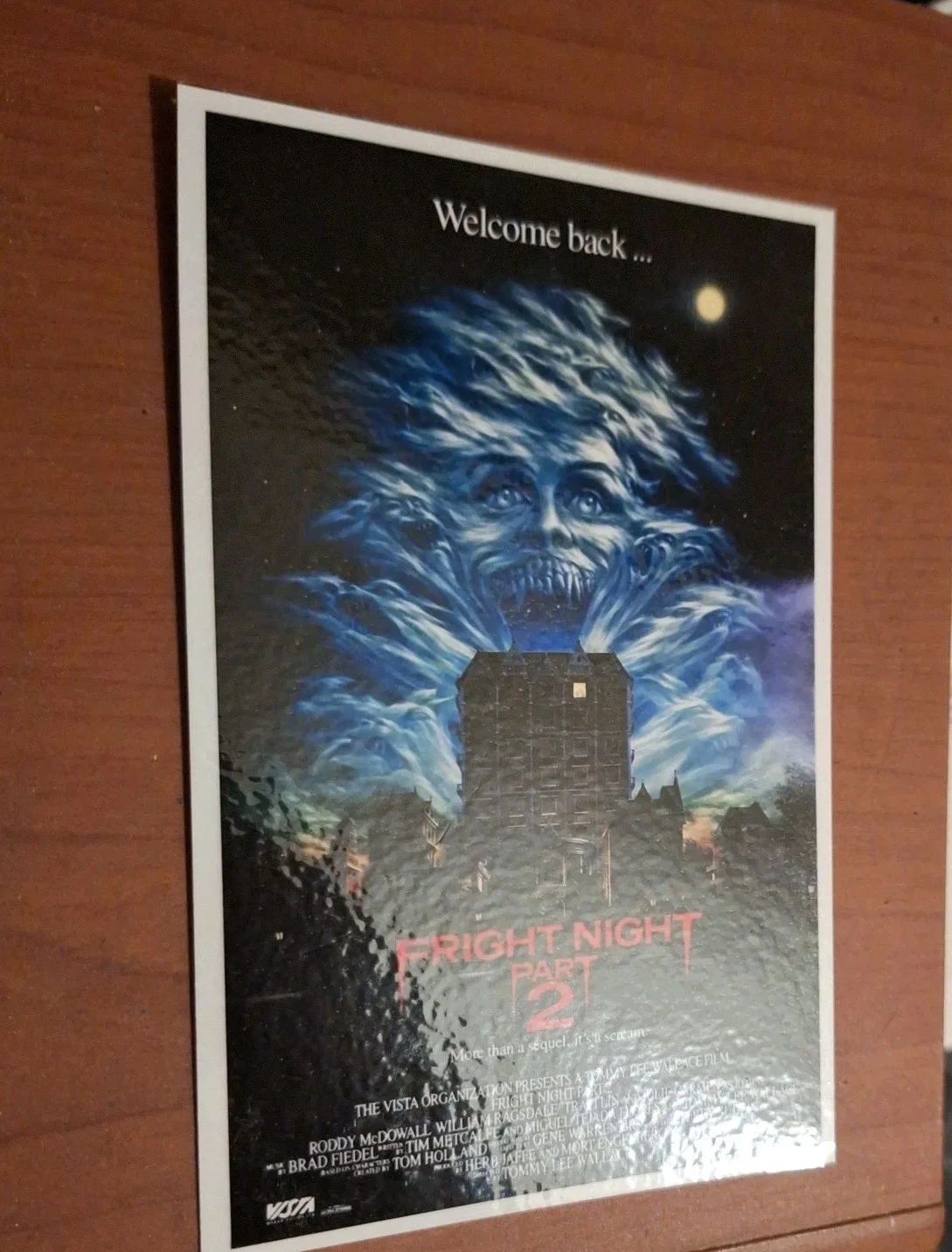 Vintage Style "Fright Night Part 2" 1988 Premium Reproduction Fine Art Postcard, изображение 3