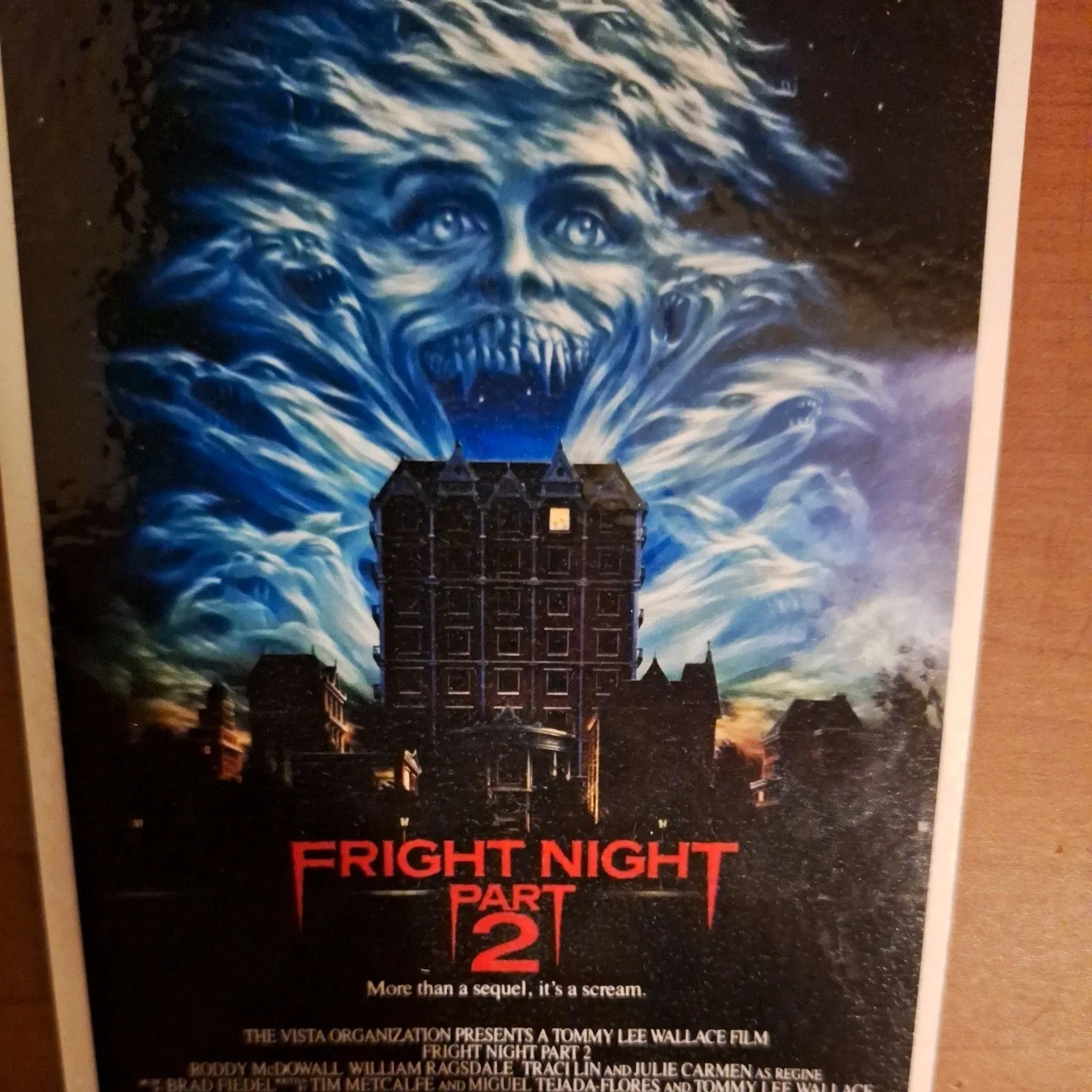 Vintage Style "Fright Night Part 2" 1988 Premium Reproduction Fine Art Postcard, изображение 5