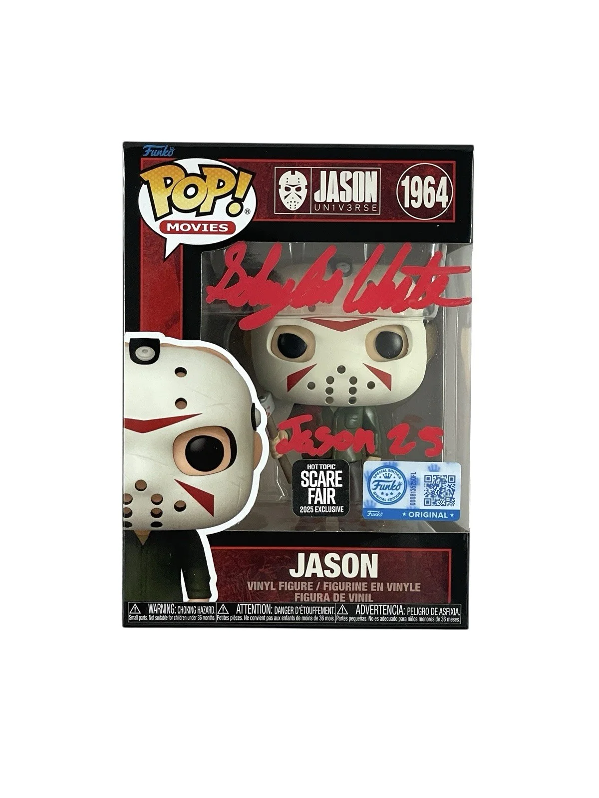 Schuyler White — Jason Voorhees Signed Funko Pop Schuyler White Friday the 13th Sweet Revenge JSA, изображение 2
