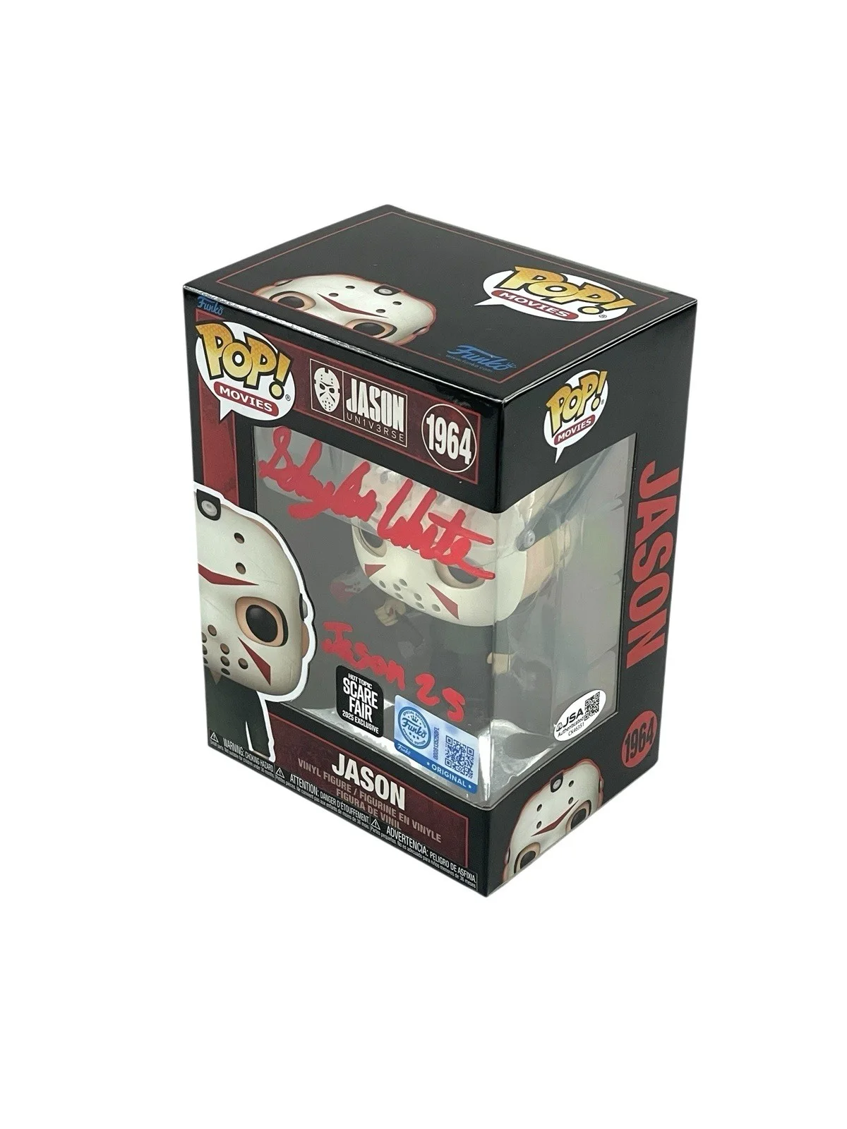 Schuyler White — Jason Voorhees Signed Funko Pop Schuyler White Friday the 13th Sweet Revenge JSA, изображение 3