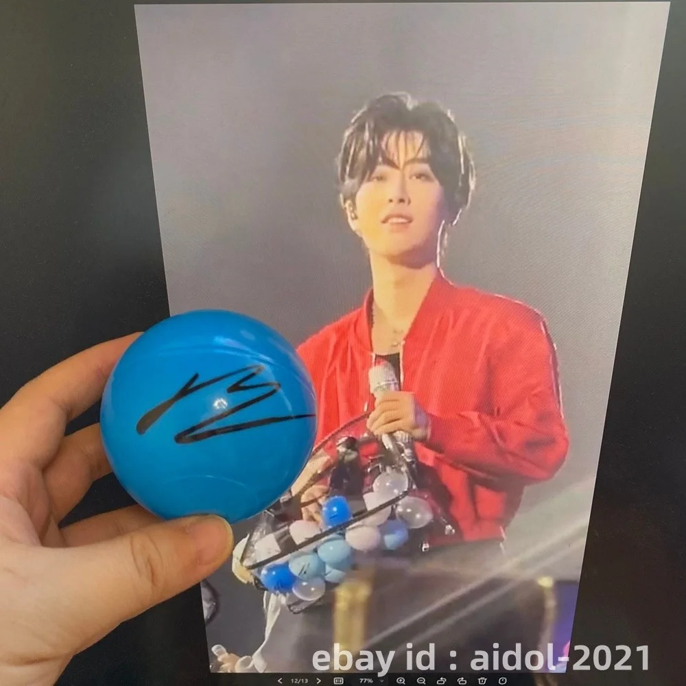 ZEROBASEONE ZB1 Ricky Autographed Signed Concert Ball K-POP Collection 202511, изображение 2