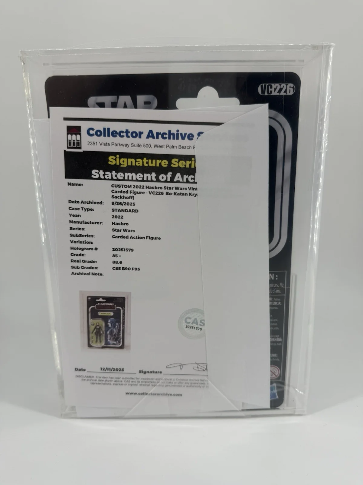 Signed Katee Sackoff Star Wars The Mandalorian Sealed Graded, image 3