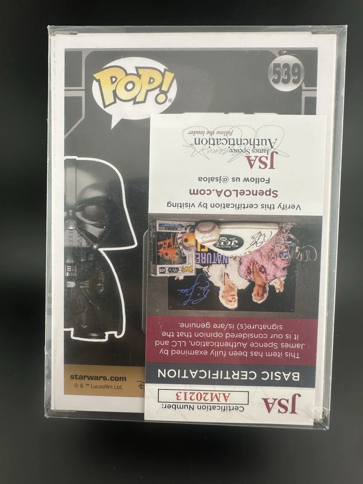 Hayden Christensen Signed Darth Vader Funko Pop #539 JSA COA Auto Star Wars, image 5