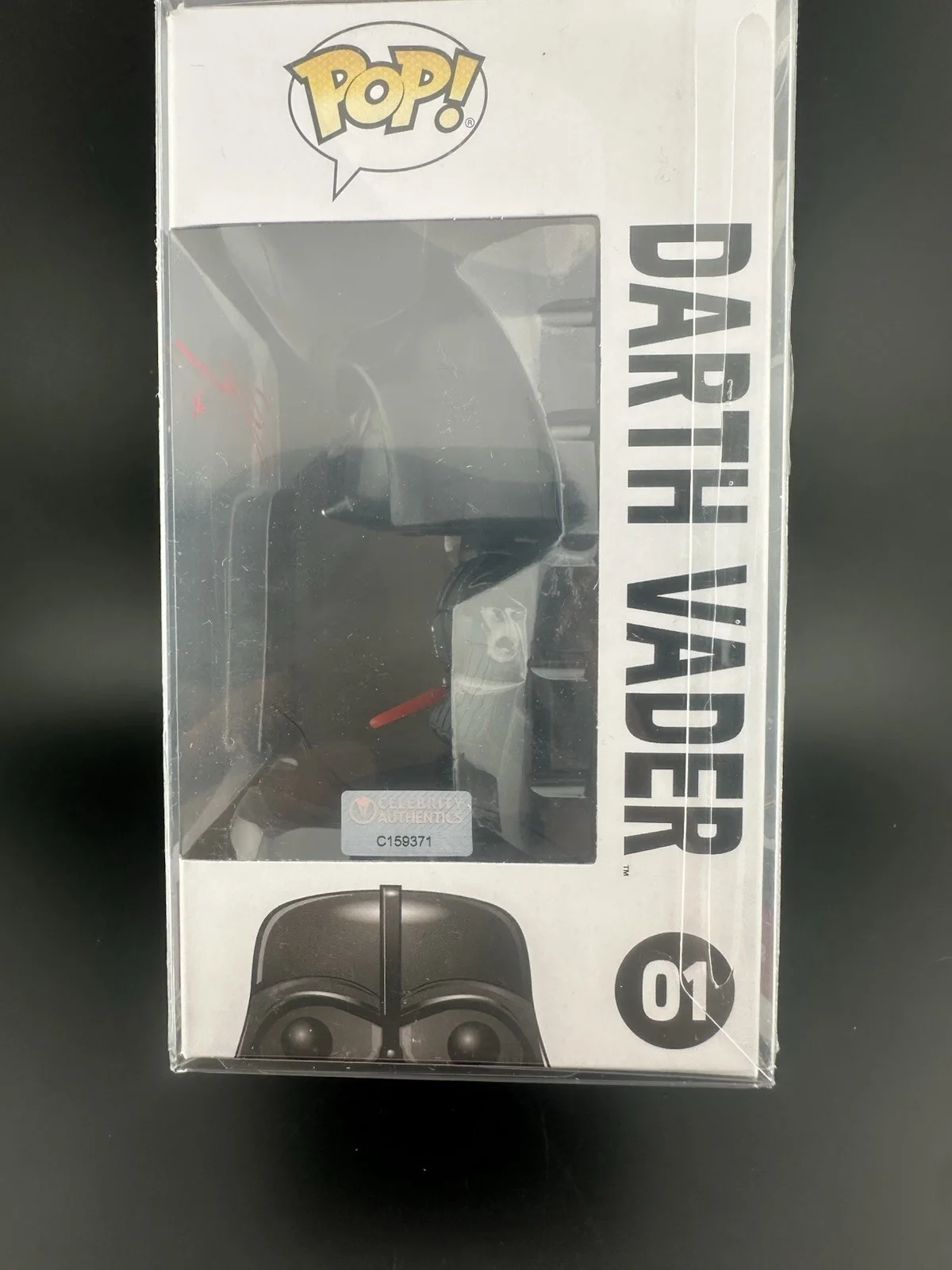 Hayden Christensen — Hayden Christensen Signed Darth Vader Star Wars Funko 01 Celebrity Authentics, image 3