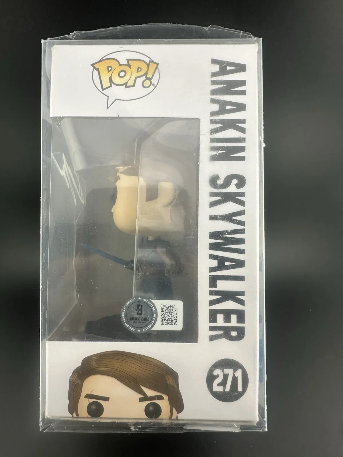Hayden Christensen — HAYDEN CHRISTENSEN SIGNED FUNKO POP ANAKIN SKYWALKER 271 STAR WARS BECKETT COA, image 2