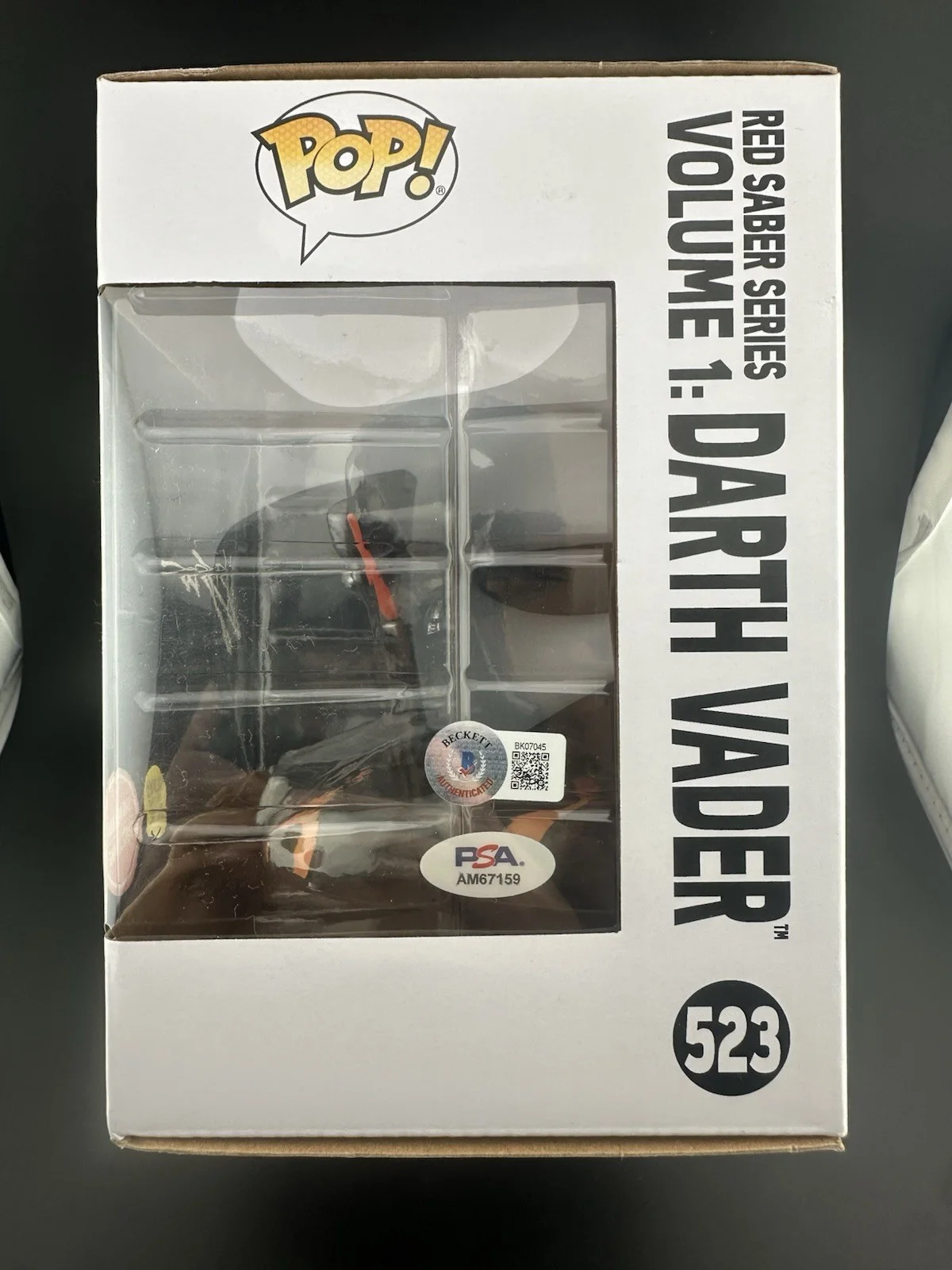 Hayden Christensen — HAYDEN CHRISTENSEN SIGNED XL DARTH VADER STAR WARS FUNKO POP #523 - PSA/DNA COA, image 4