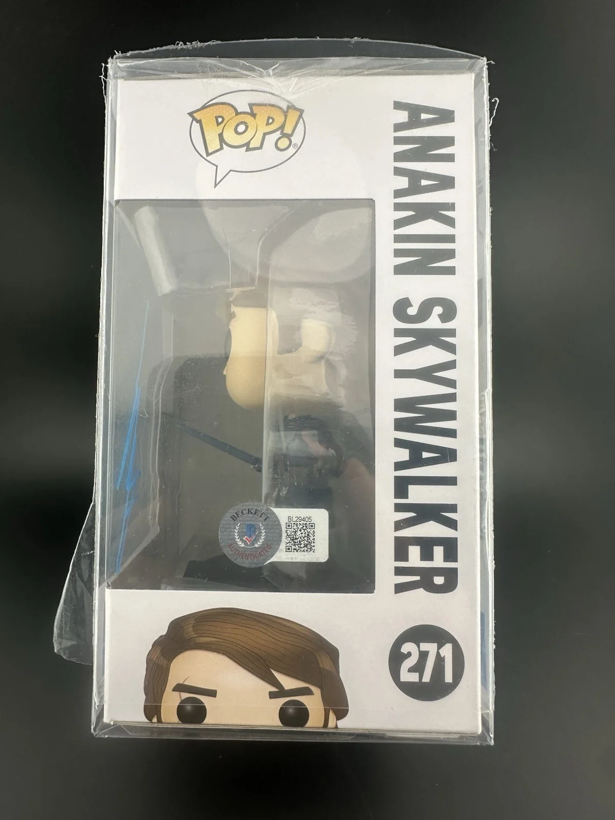 Hayden Christensen — HAYDEN CHRISTENSEN SIGNED FUNKO POP ANAKIN SKYWALKER 271 STAR WARS BECKETT COA, image 2