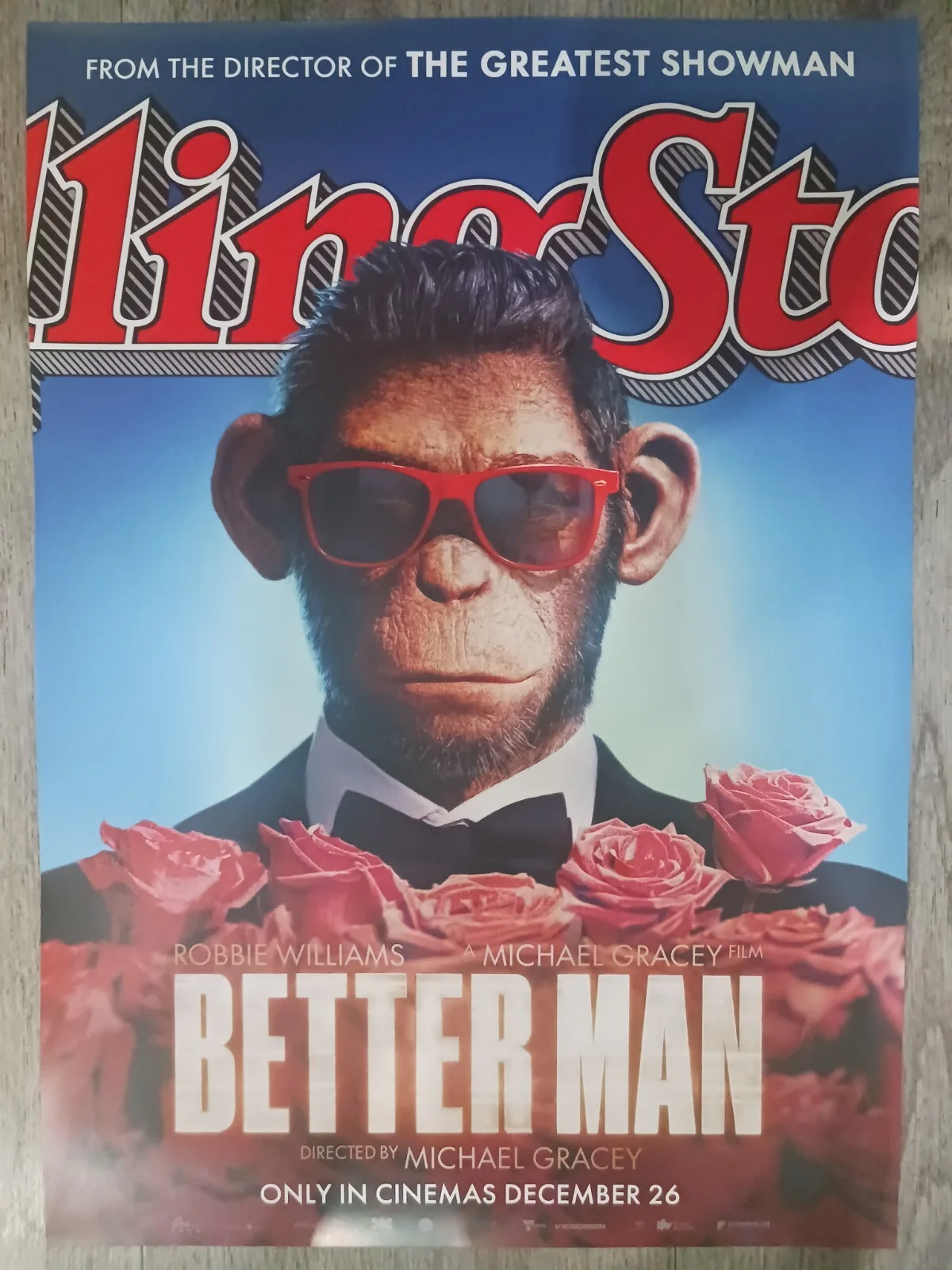 Robbie Williams Better Man Official Movie Poster Cineworld Exclusive Poster A3, изображение 2