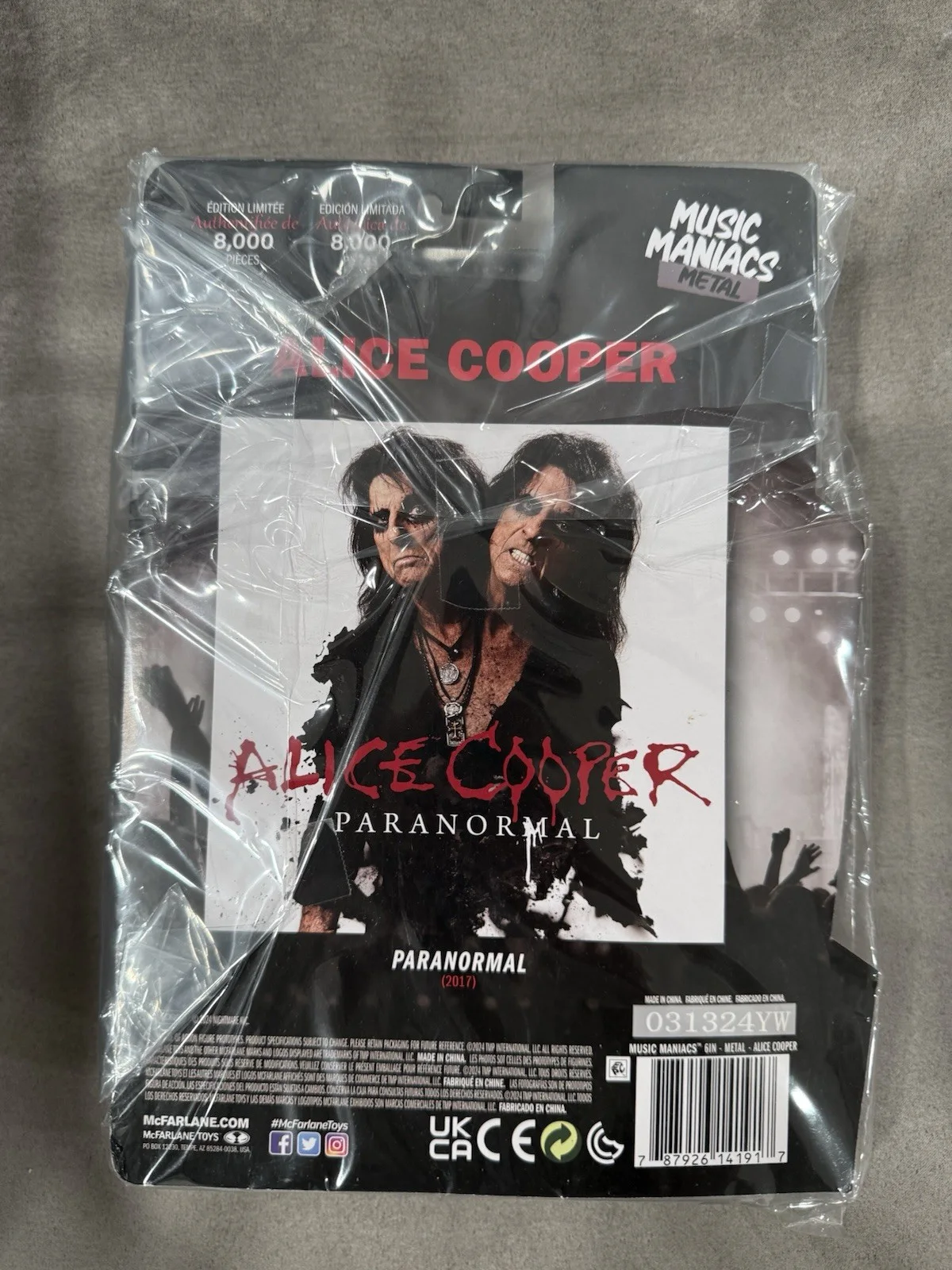 Alice Copper Figure McFarlane Autograph, image 2