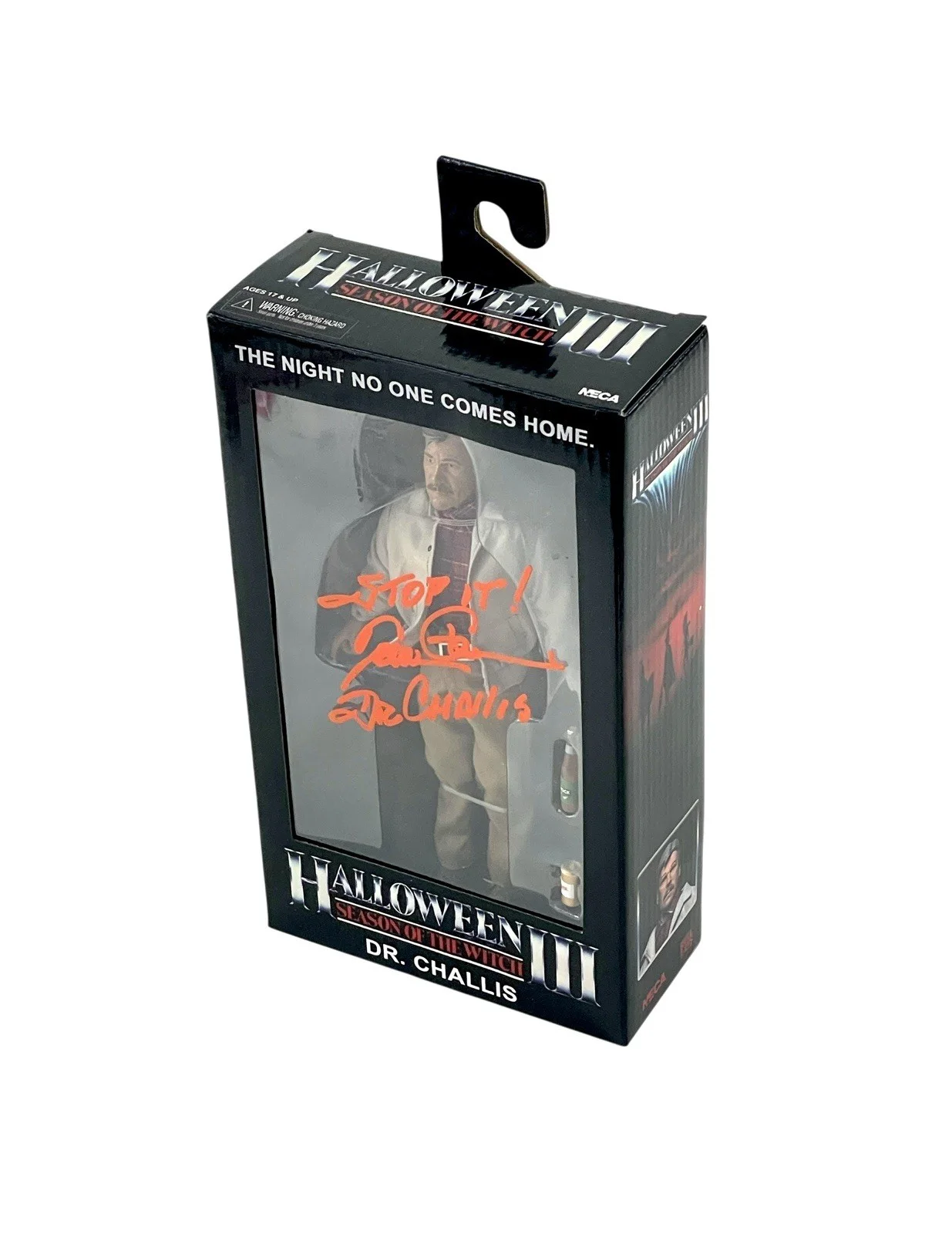 Tom Atkins — Halloween III Season of the Witch Signed NECA Figure Tom Atkins “Stop It!” Quote, изображение 3