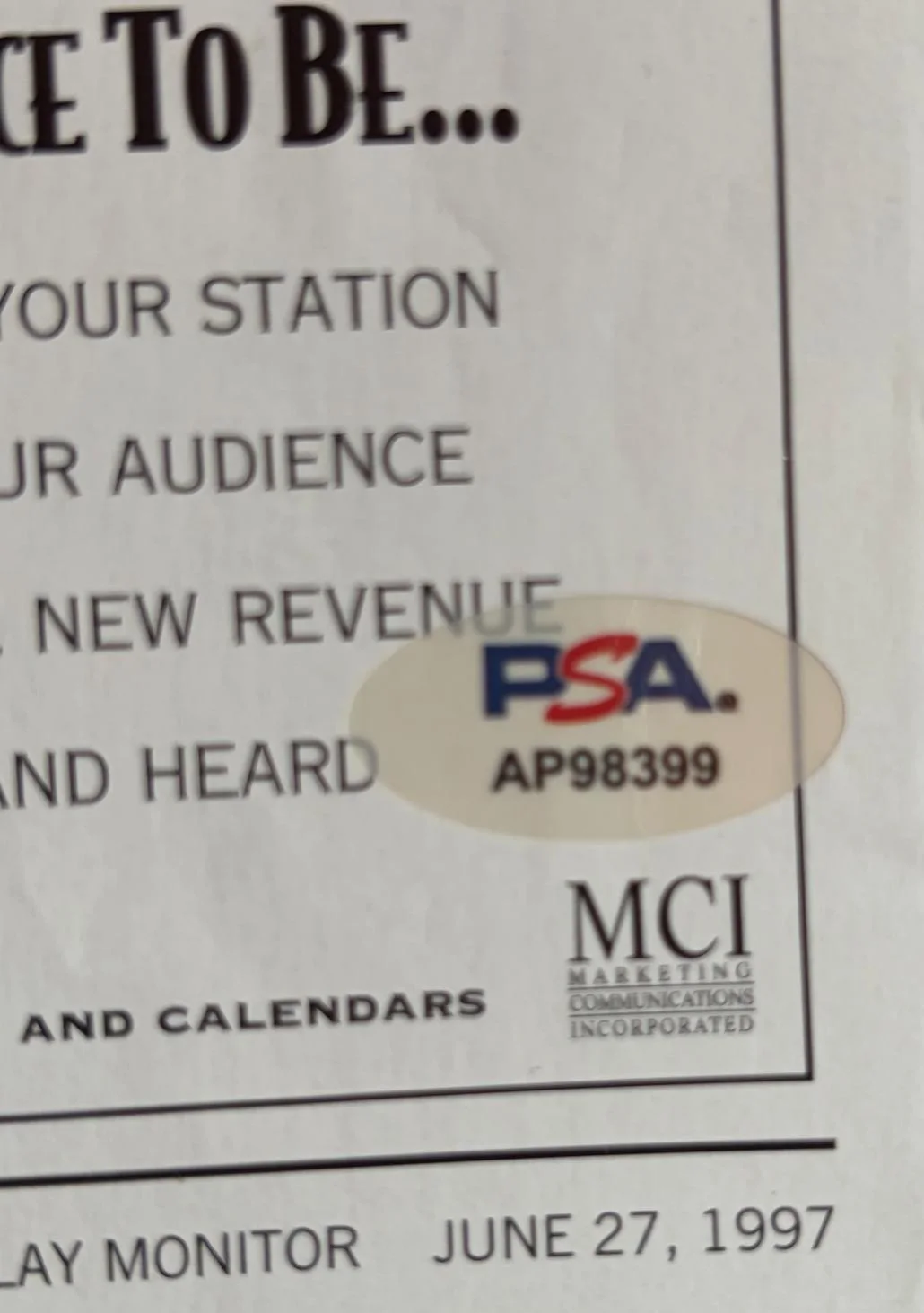 Tim Mcgraw — TIM MCGRAW SIGNED AUTOGRAPH 11X14 BILLBOARD MAGAZINE PAGE COUNTRY AIRPLAY PSA B, изображение 3