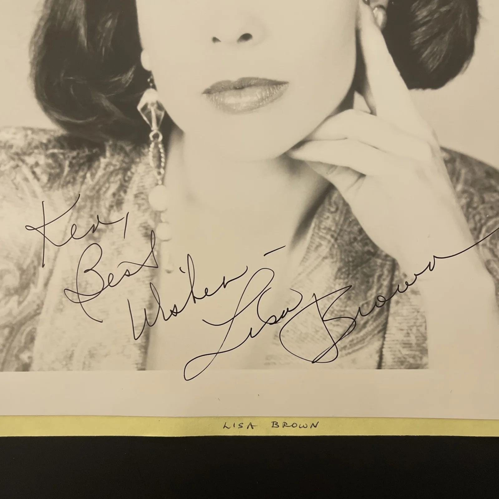 LISA BROWN As The World Turns: Signed Celebrity Note, Schedule, Photo 8x10” /KSK, изображение 2