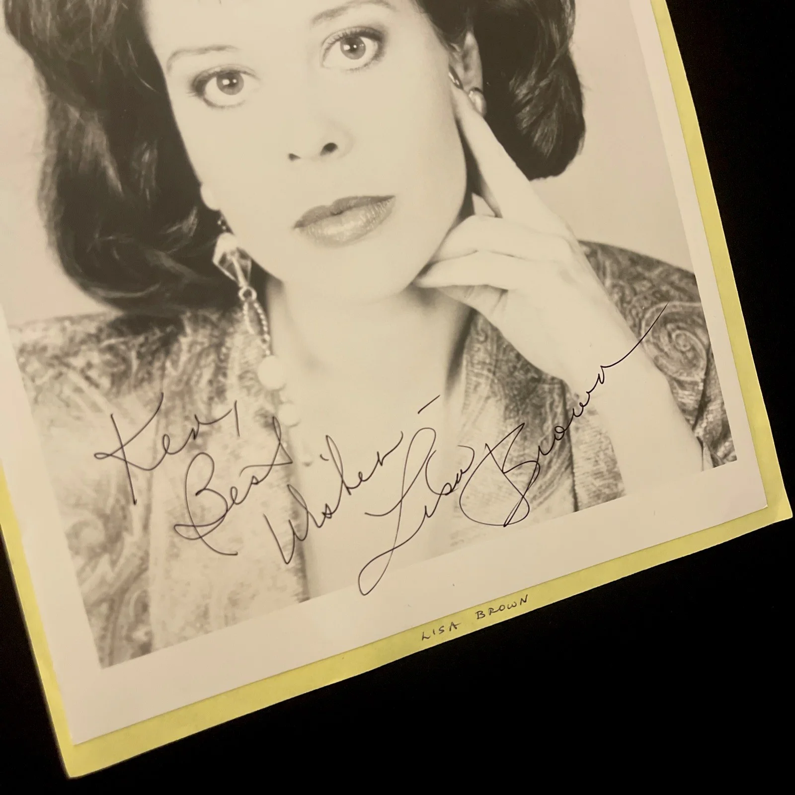 LISA BROWN As The World Turns: Signed Celebrity Note, Schedule, Photo 8x10” /KSK, изображение 4