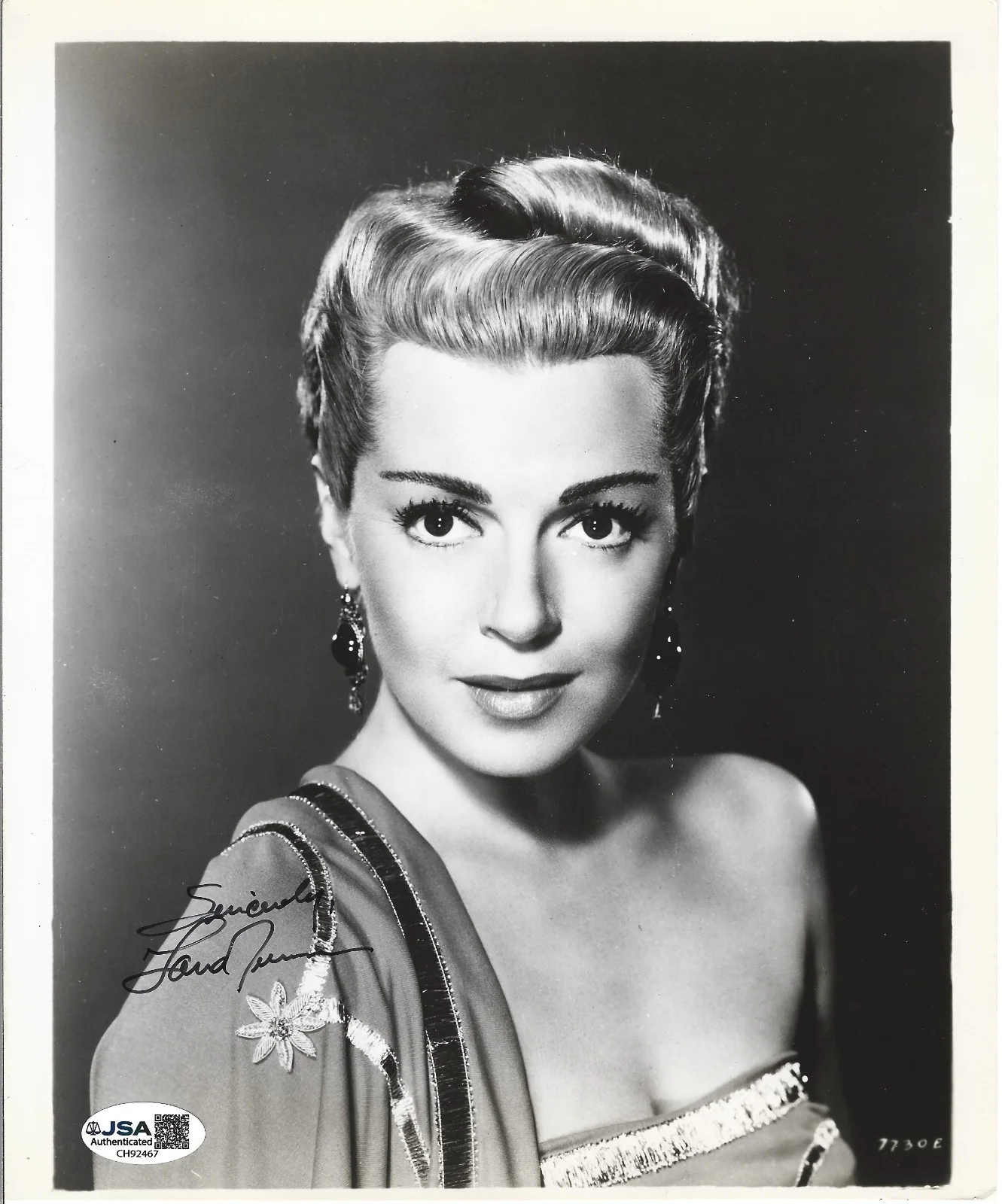 Lana Turner — Lana Turner REAL hand SIGNED The Prodigal Promo Photo JSA COA Autographed