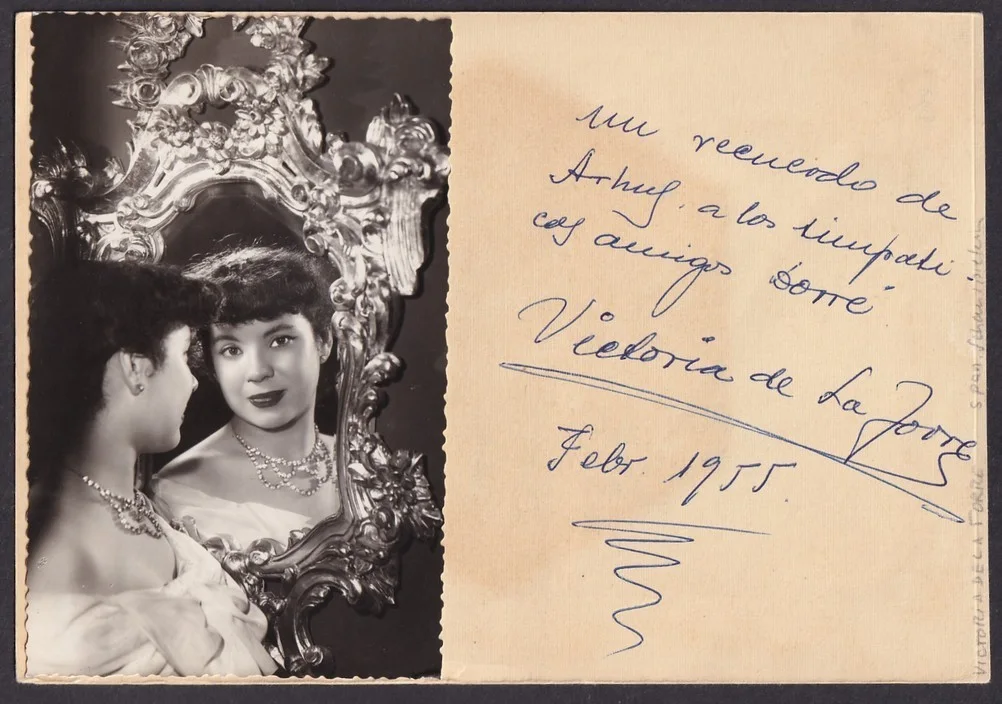 "Noni Nita & Dody" French Musical Clown 1955 signed card with picture, изображение 2