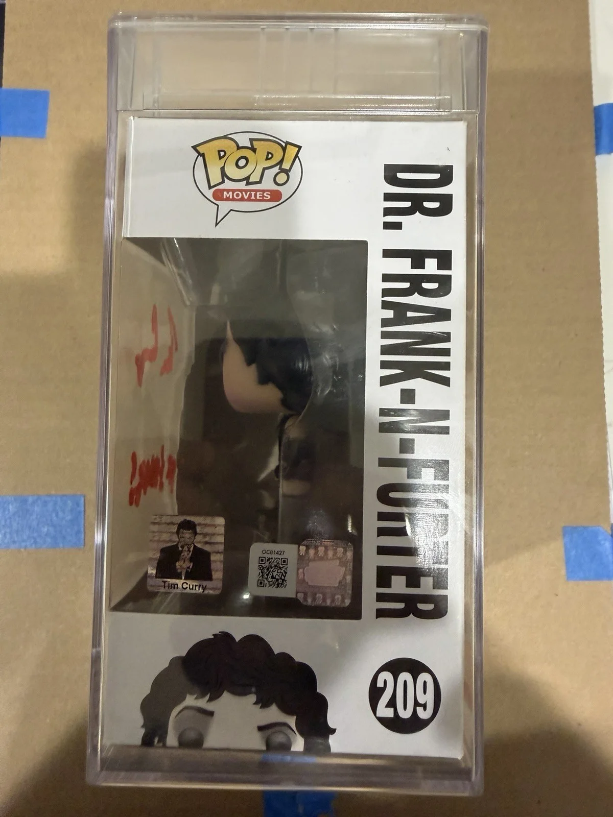 Tim Curry — **Rare** Tim Curry Signed/Autographed Dr. Frank Funko Pop! **CHARACTER NAME**, image 2