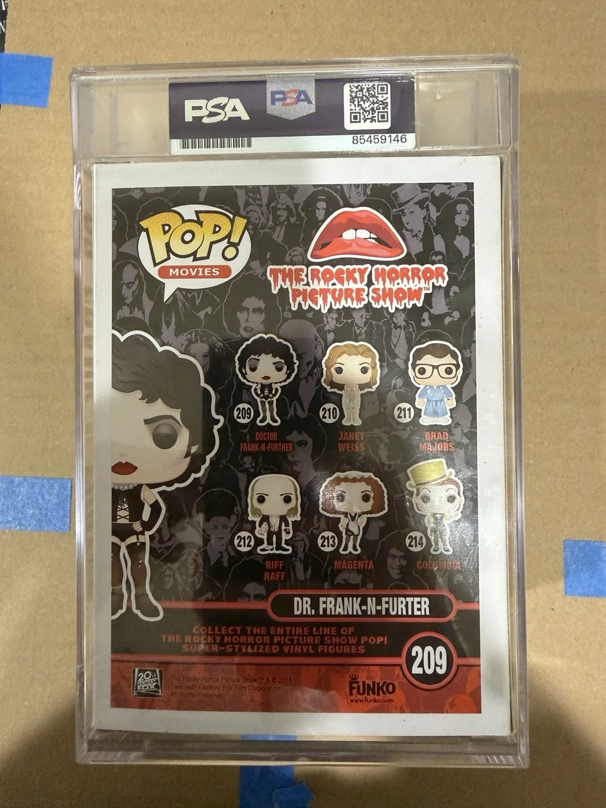 Tim Curry — **Rare** Tim Curry Signed/Autographed Dr. Frank Funko Pop! **CHARACTER NAME**, image 3