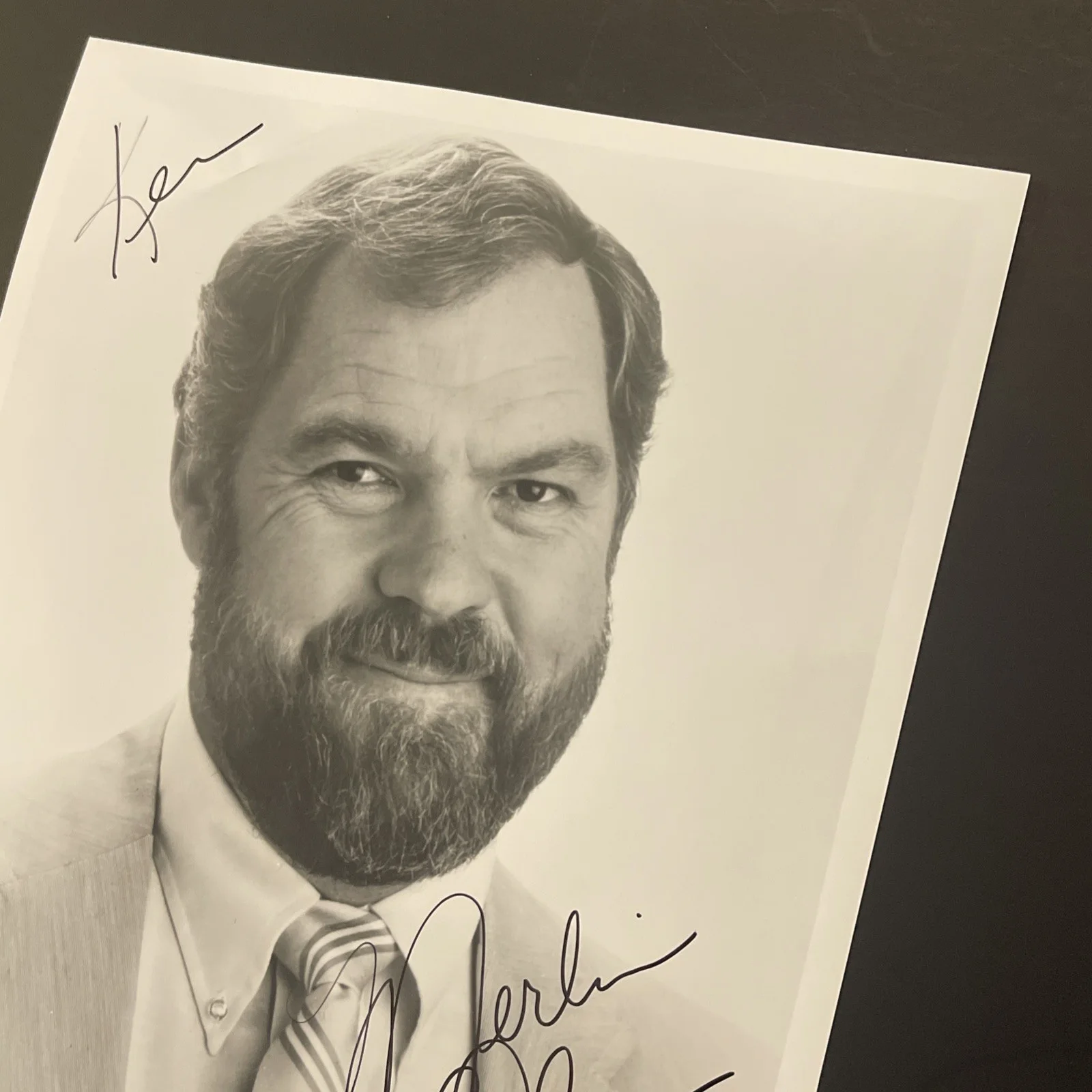 MERLIN OLSEN Rams & Little House On Prairie: Signed Celebrity Photo 8 x 10” /KSK, изображение 4