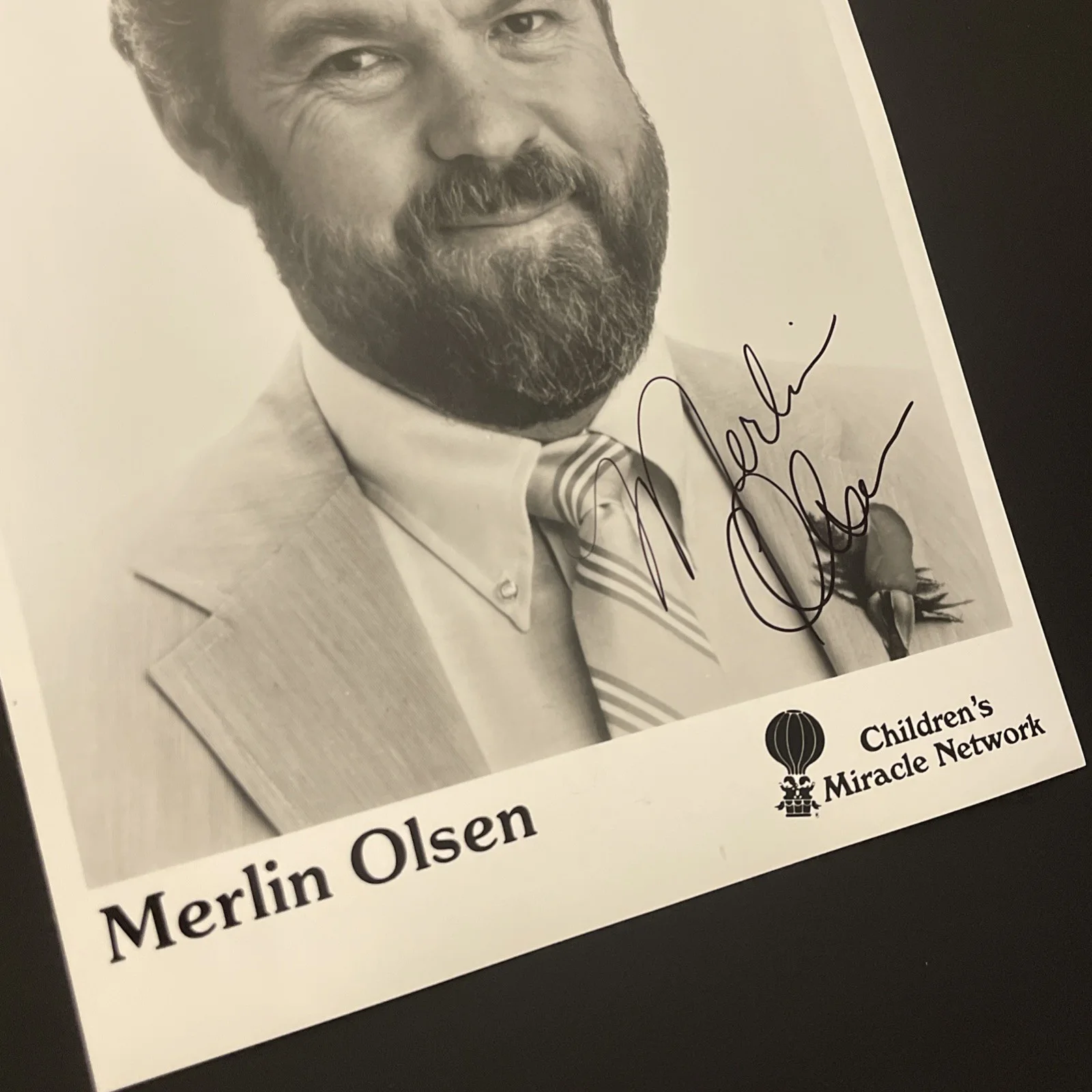 MERLIN OLSEN Rams & Little House On Prairie: Signed Celebrity Photo 8 x 10” /KSK, изображение 5