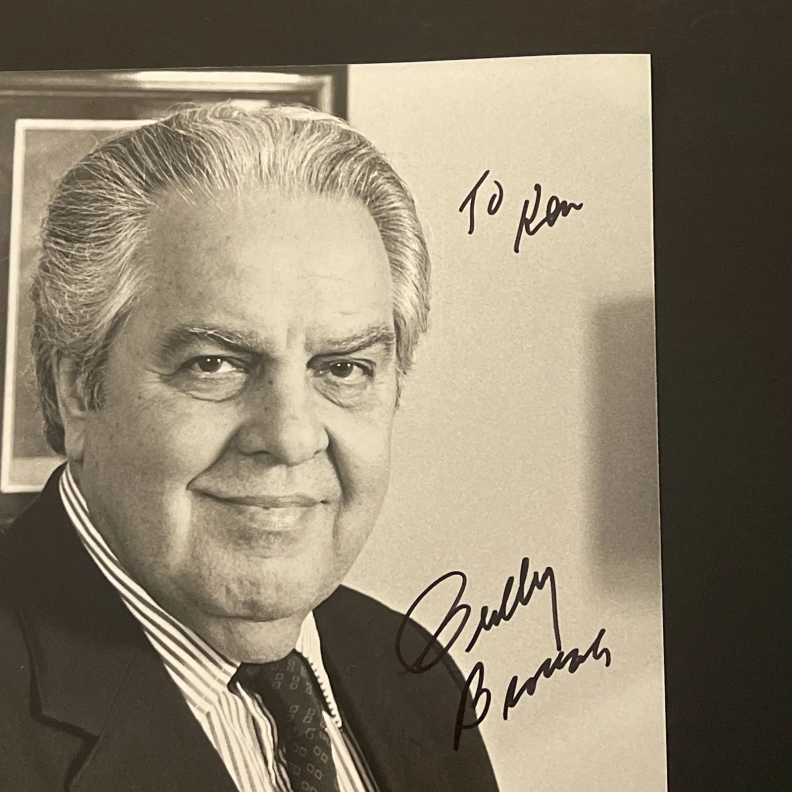ALBERT BROCOLLI Producer James Bond Franchise: Signed Celebrity Photo 8x10” /KSK, изображение 2