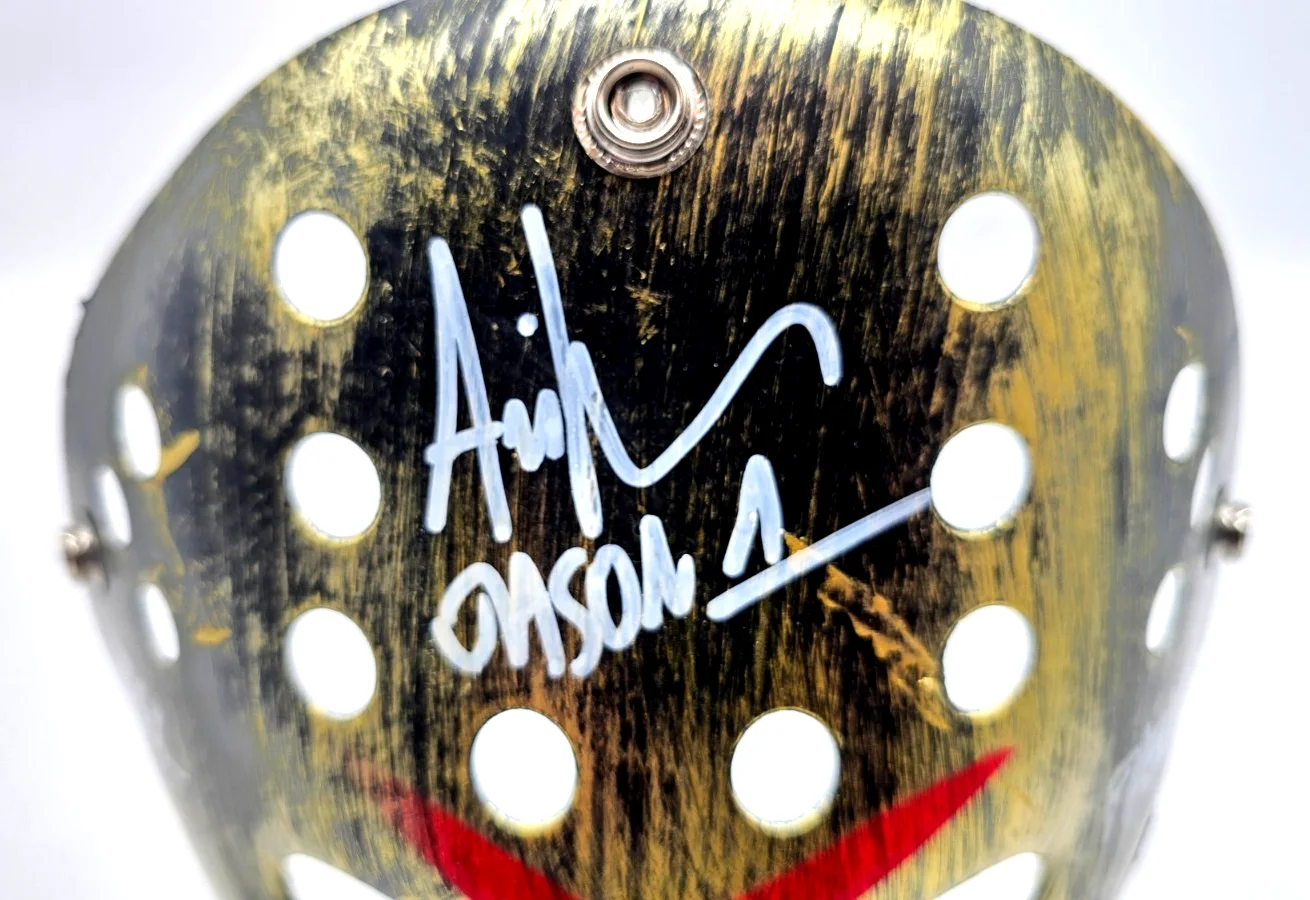 Friday the 13th Ari Lehman Jason Vorhees Signed Mask Beckett Certified w/ inscr, изображение 2