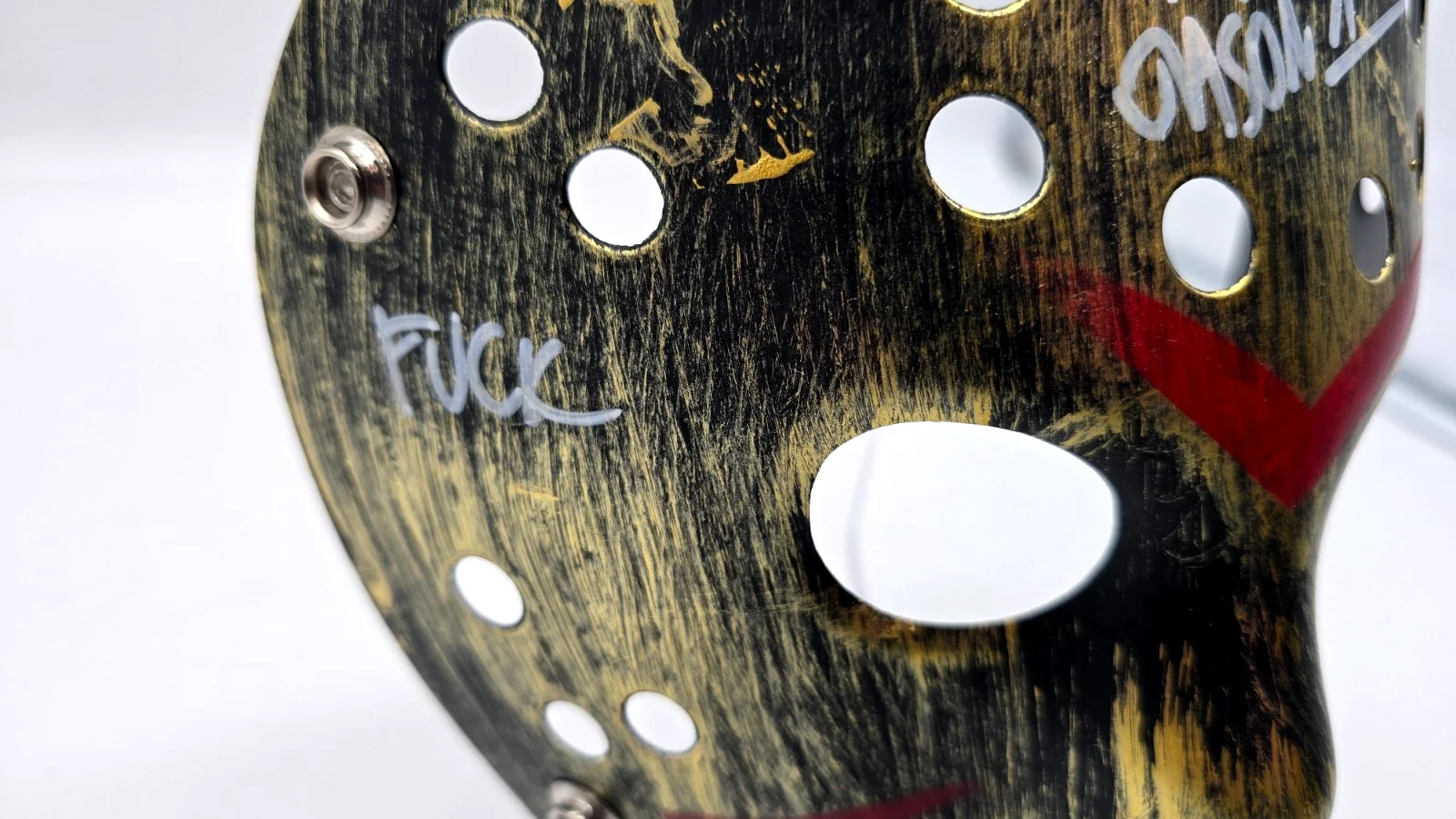 Friday the 13th Ari Lehman Jason Vorhees Signed Mask Beckett Certified w/ inscr, изображение 3