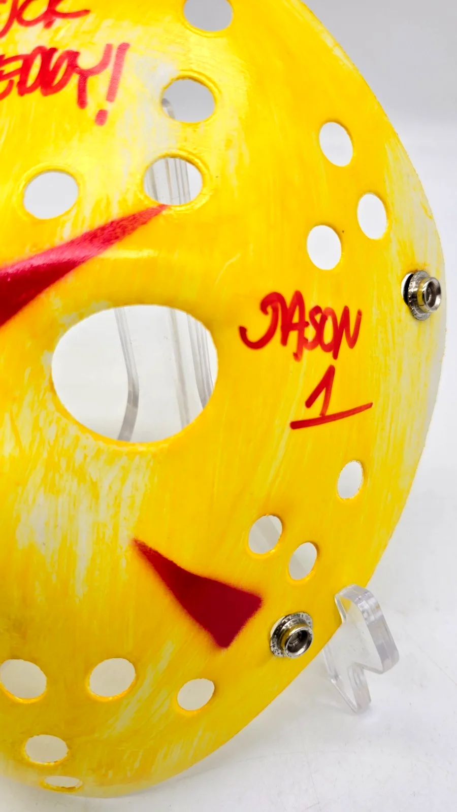 Friday the 13th Ari Lehman Jason Vorhees Signed Mask Beckett Certified F Freddy, изображение 4