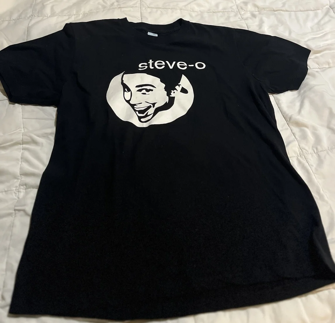 Steve-O — Signed Autographed Steve-O ~ T-SHIRT Size L ~ Jackass