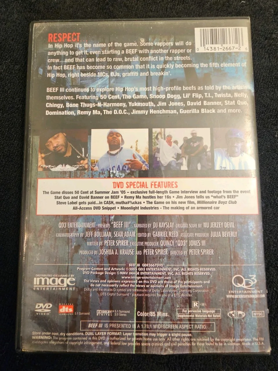 50 Cent Autographed Signed Beef 3 DVD Limited Edition, image 2