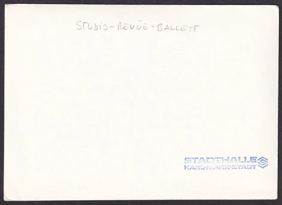 "Studio Revue Ballett" ballet dance & variety show signed card, изображение 2