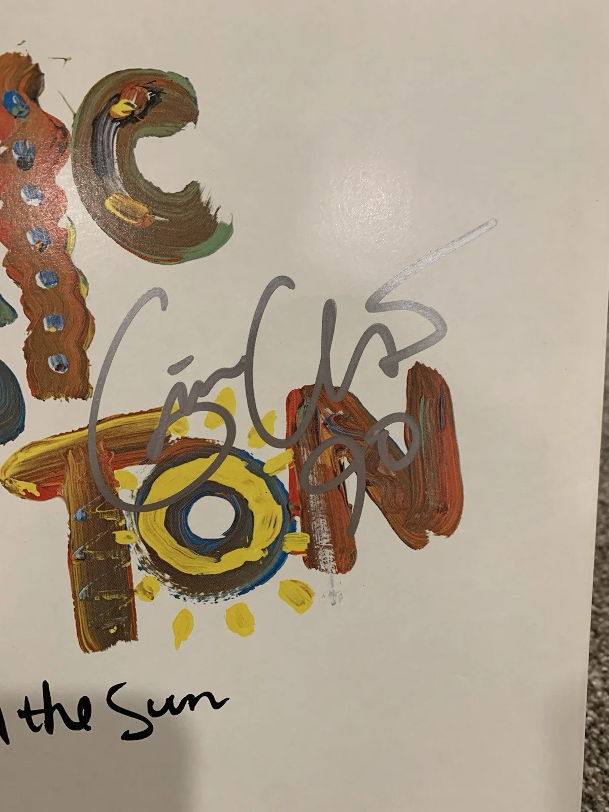 Eric Clapton Signed “Behind the Sun” Vinyl LP Autographed Cover Dated 1990, image 4