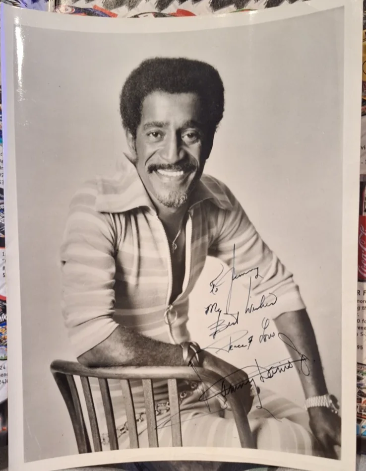Sammy Davis Jr. Signed Vintage Black & White Photo 8x10 – Hand Signed Autograph, изображение 4
