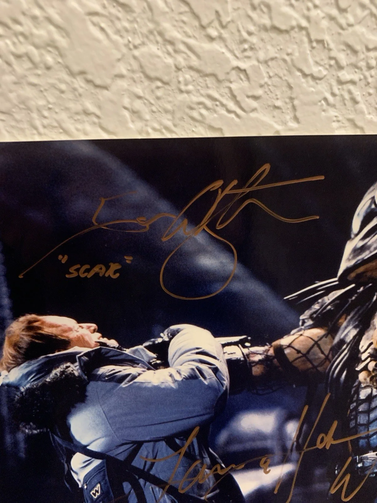 Alien vs Predator Signed 10x8 Photo Glossy Ian Whyte Predator Autographs COA, image 3