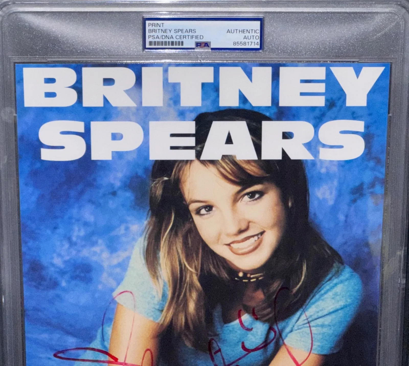 PSA Signed Britney Spears Photo Autographed Early Brit Very Young 8x10 Auto PSA, image 3