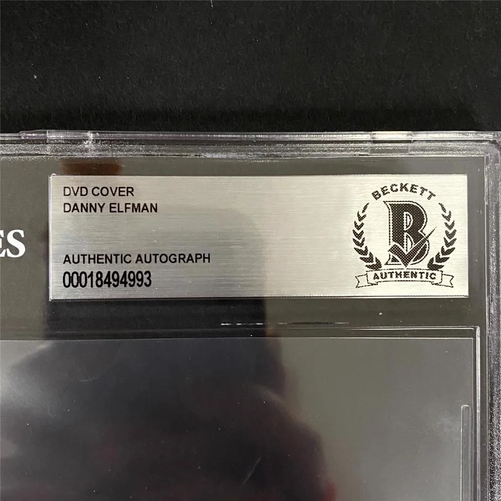 Danny Elfman — Danny Elfman signed Batman Composer DVD Cover autograph ~ Beckett BAS, image 3