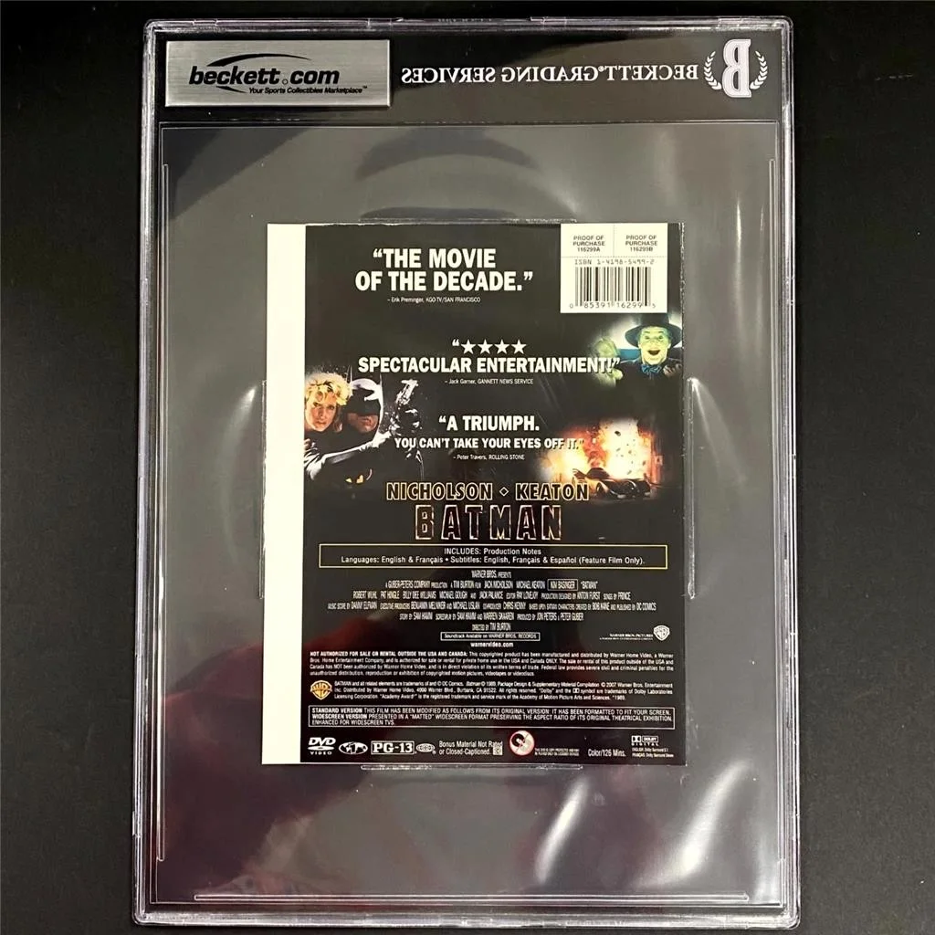 Danny Elfman — Danny Elfman signed Batman Composer DVD Cover autograph ~ Beckett BAS, image 4