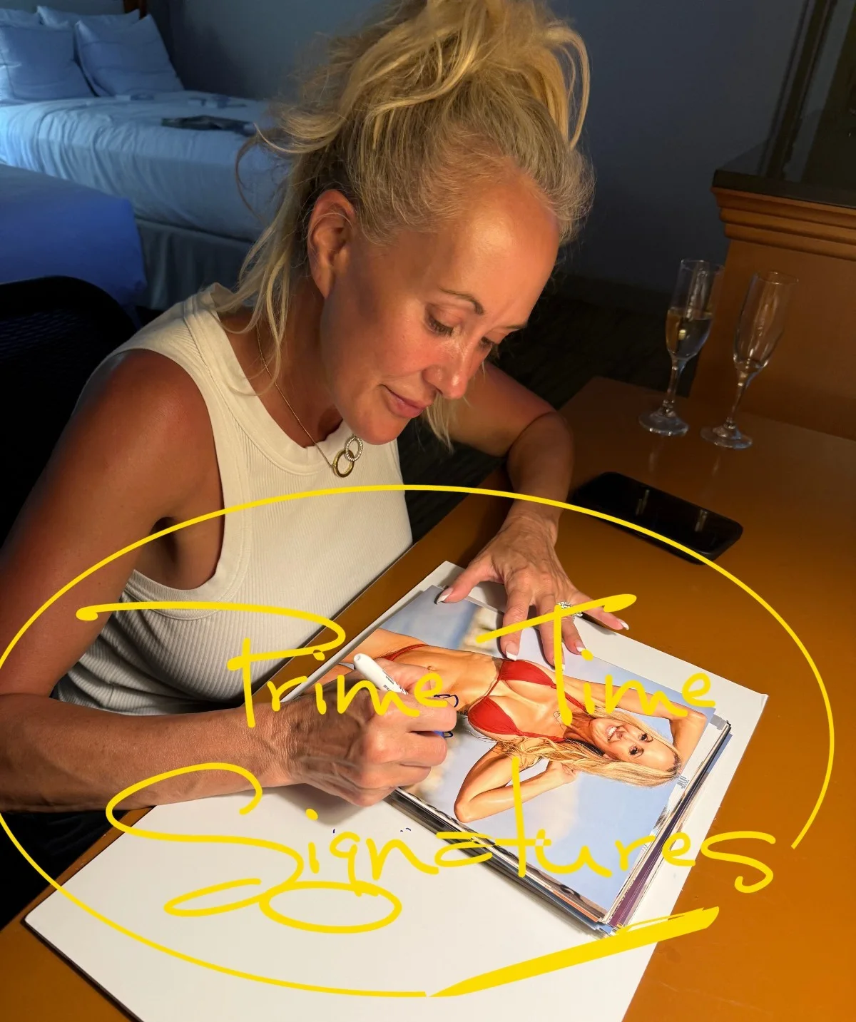 Brandi Love — Sexy Brandi Love Maitland Ward Signed 8x10 Photo Adult Star Autograph Beckett, изображение 2