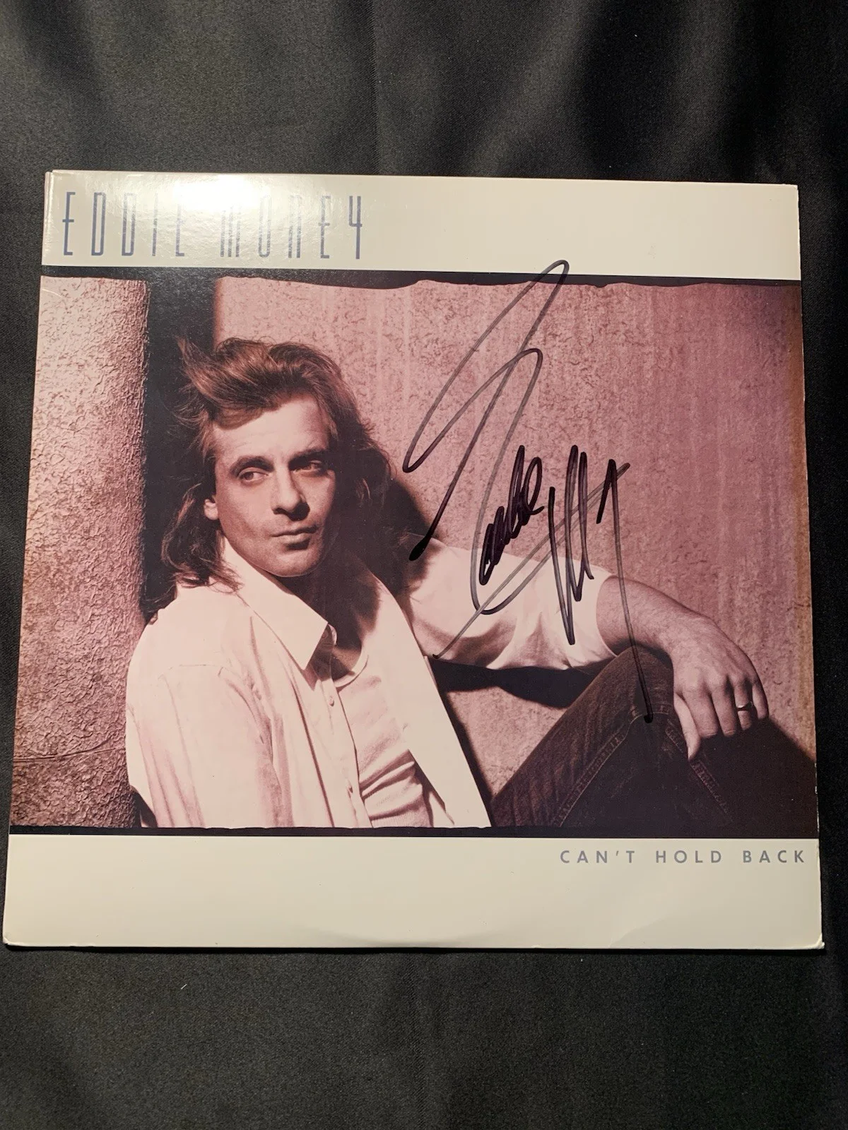 eddie money signed Vinyl Record Lp Auto, image 3