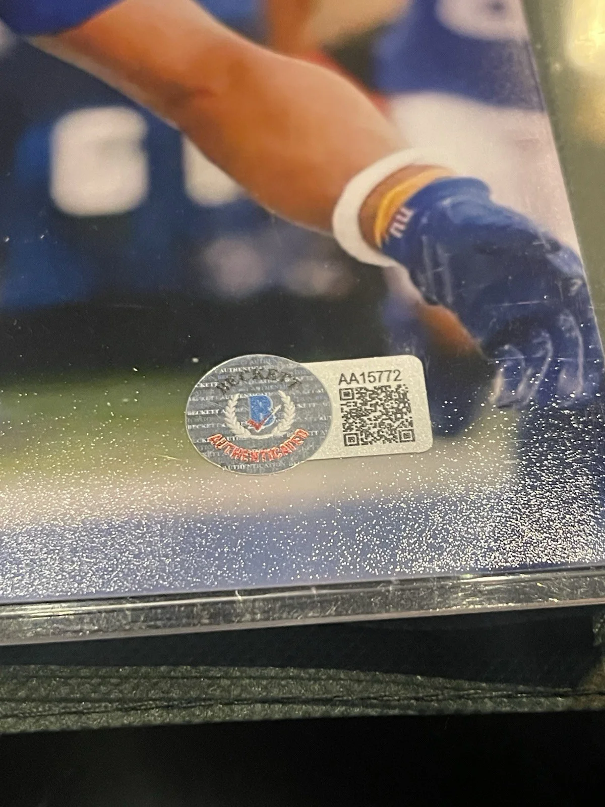 autograph — BAS COA Saquon Barkley Signed 8x10 GIANTS FOOTBALL PHOTO BECKETT, изображение 2