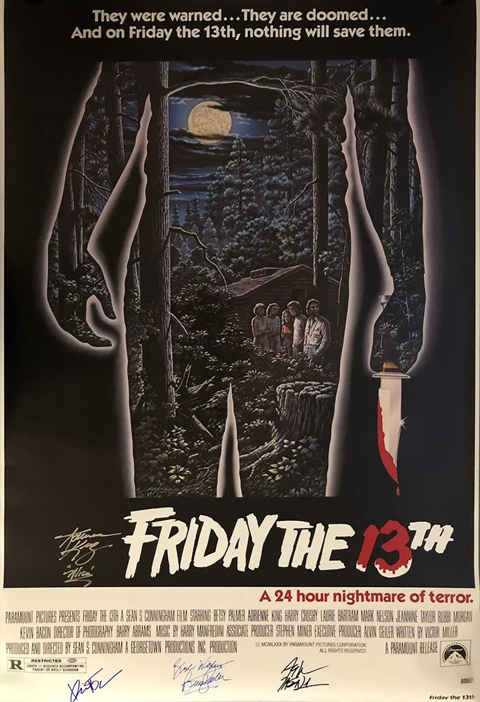 Betsy Palmer, Adrienne King — Signed Collectible Friday the 13th Poster