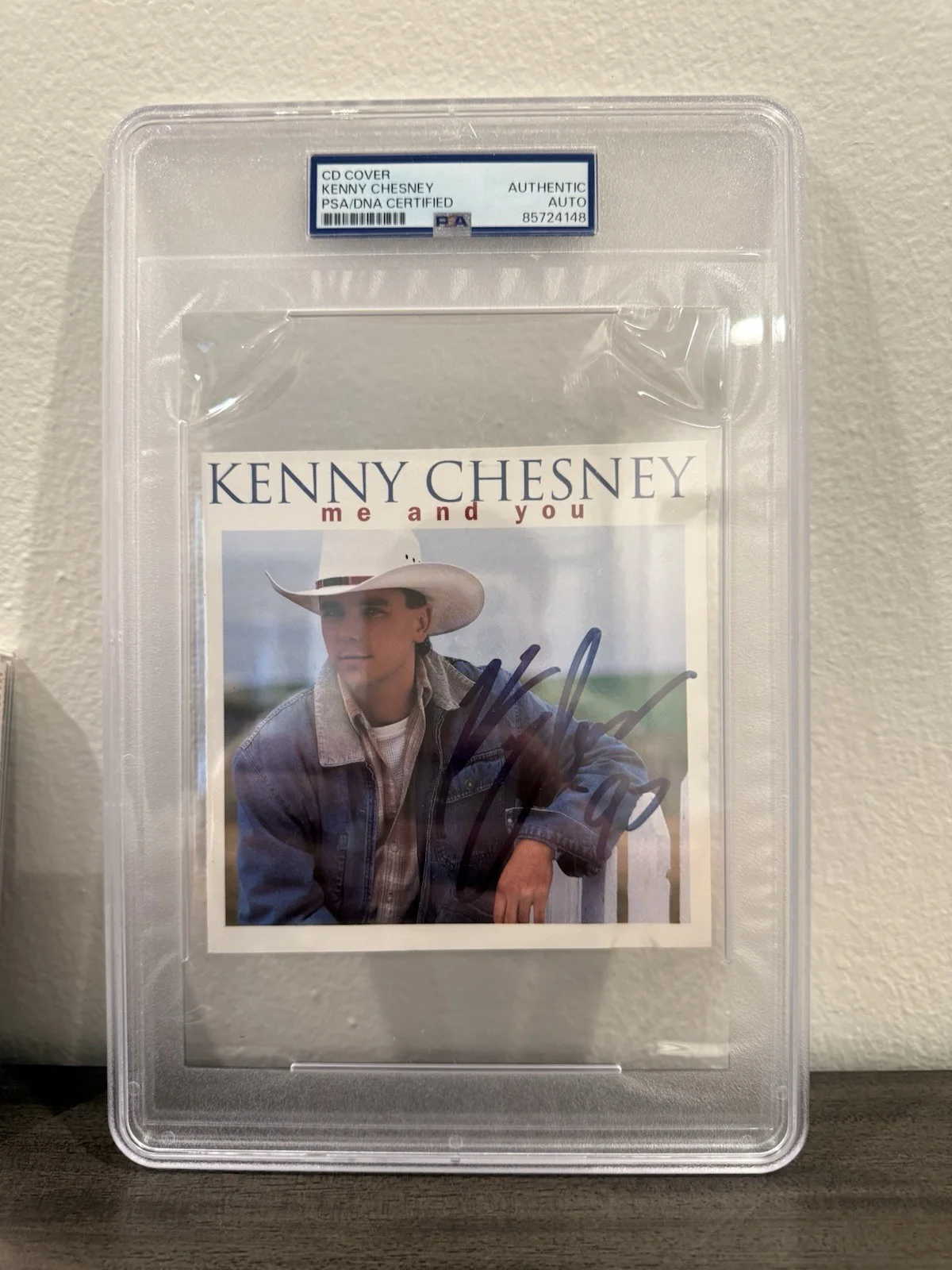 Kenny Chesney “Me and You” Signed CD Cover – PSA/DNA Authentic Auto, image 2