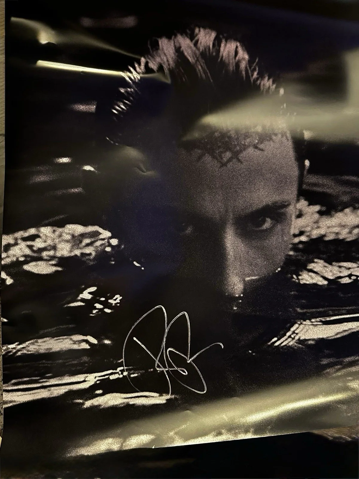 Water /Signed Ronnie Radke Poster 18x14 Black and White Poster #1, image 2