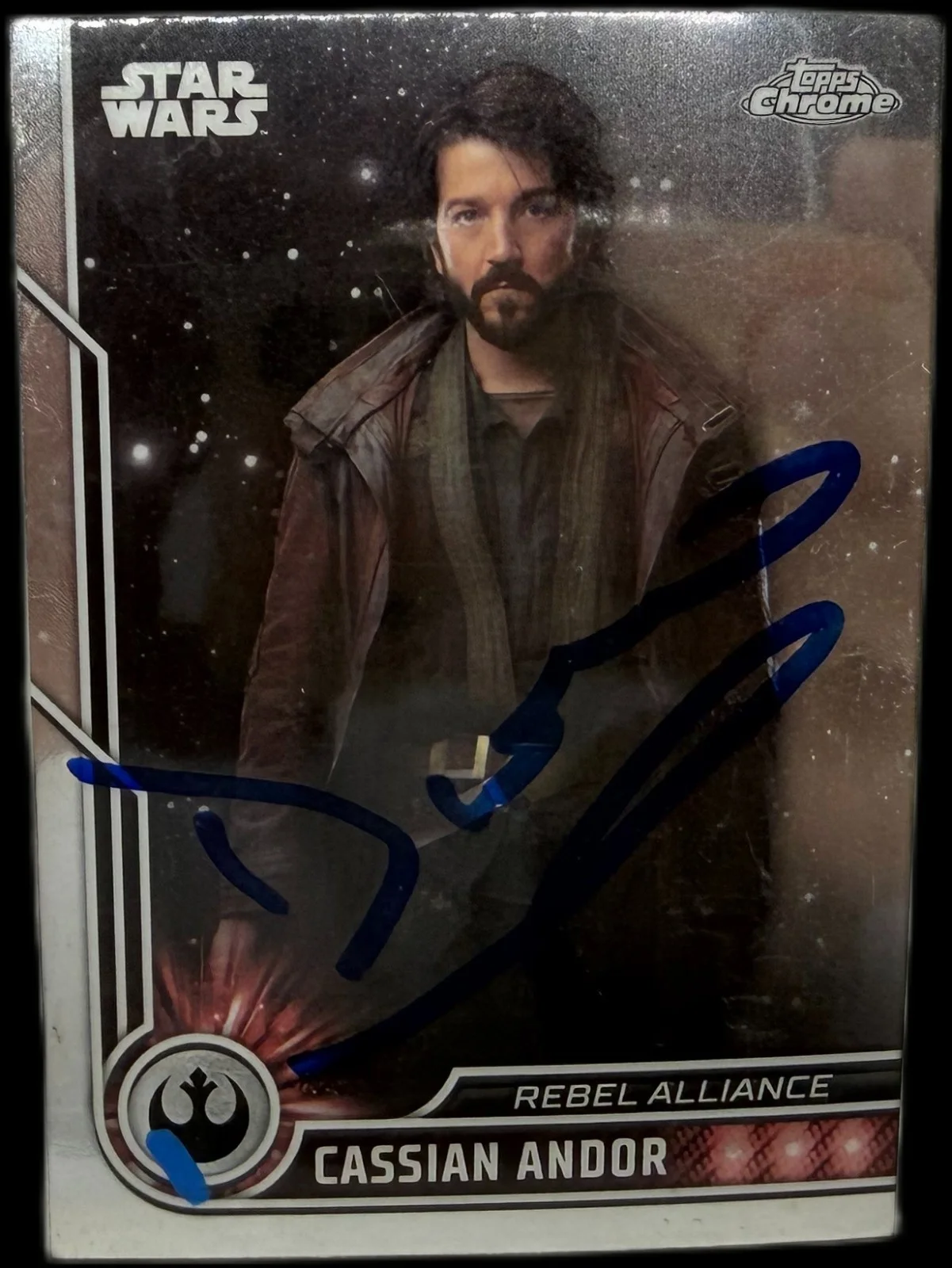 diego luna — Diego Luna Signed 2023 Topps Chrome Star Wars Cassian Andor #1 SWAU #2
