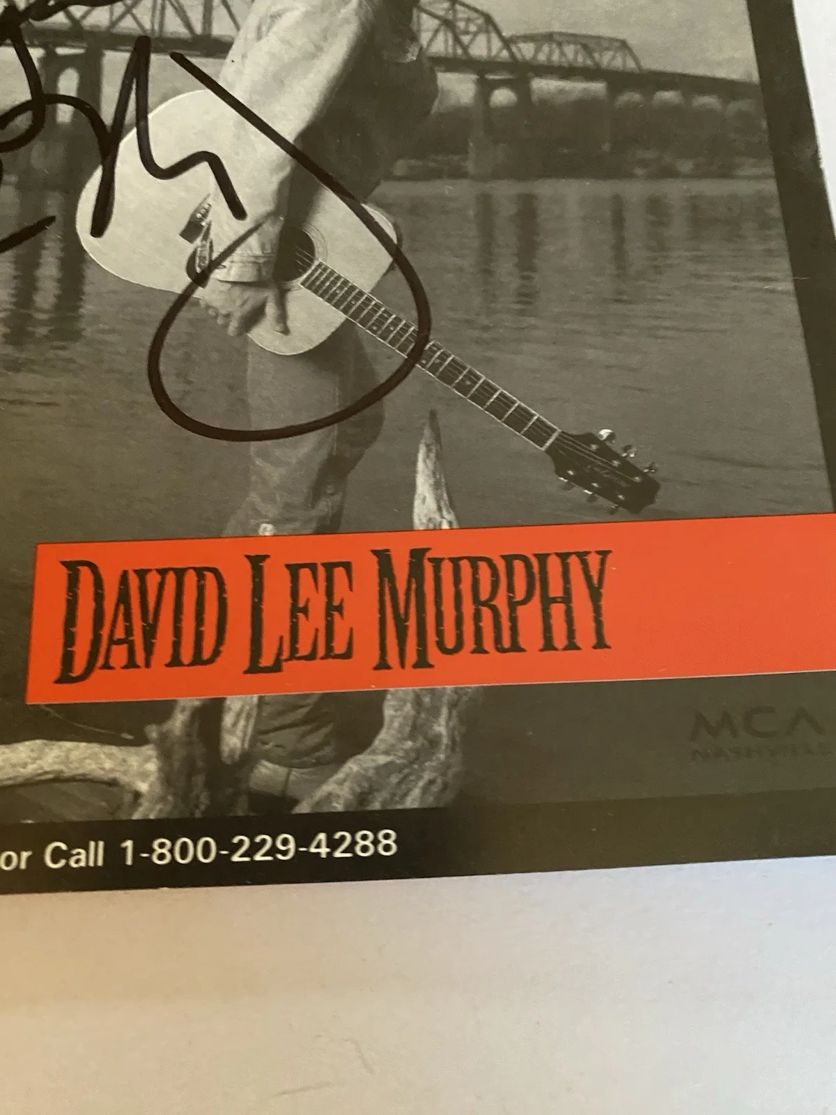Autographed Music Photo Of David Lee Murphy 5.5x8.5 Getting Out The Good Stuff, изображение 2