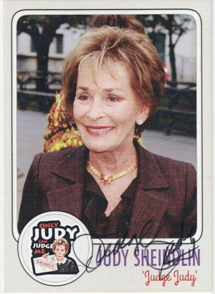 Judge Judy — Judge Judy Sheindlin Autographed Trading Card *Television Star* - 4