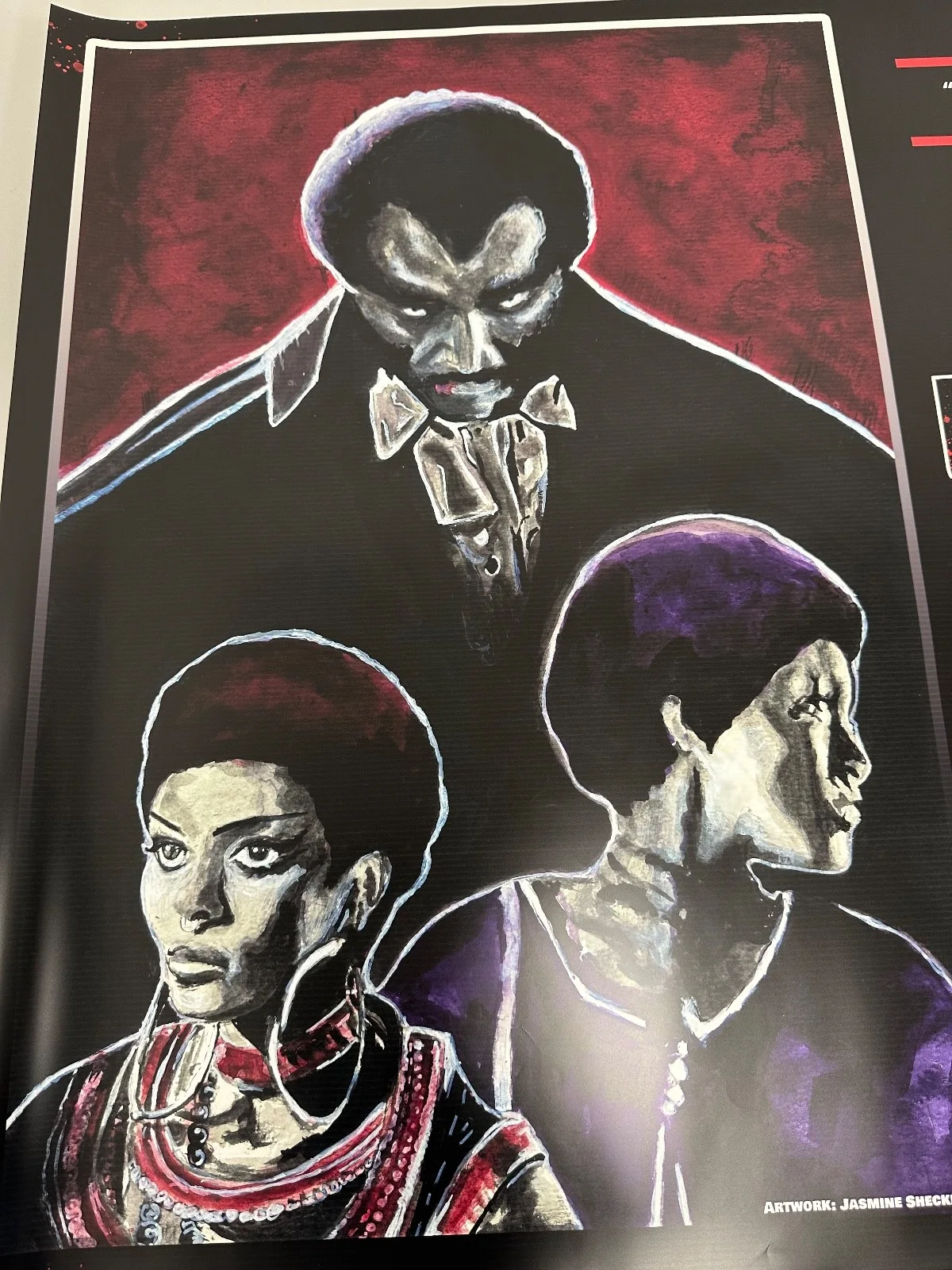 Blacula – 50th Anniversary Screening (2022) Original UK Quad Cinema Poster, изображение 3
