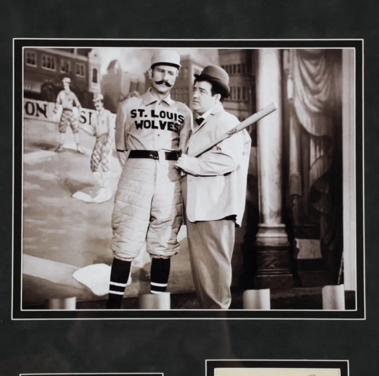 Bud Abbott & Lou Costello Signed Who's On First 1956 Framed Beckett ￼ Letter, изображение 4