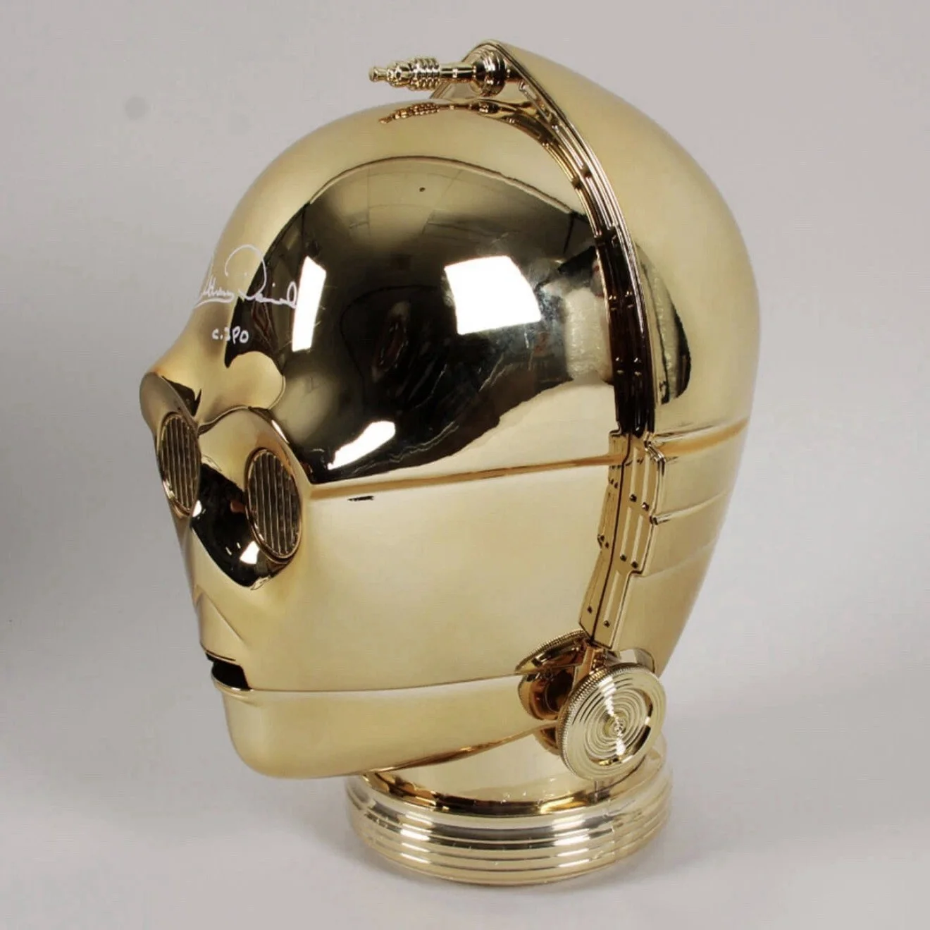 ANTHONY DANIELS — Anthony Daniels Signed Galactic Archive Series JSA Electronic Head, ￼￼￼, image 4